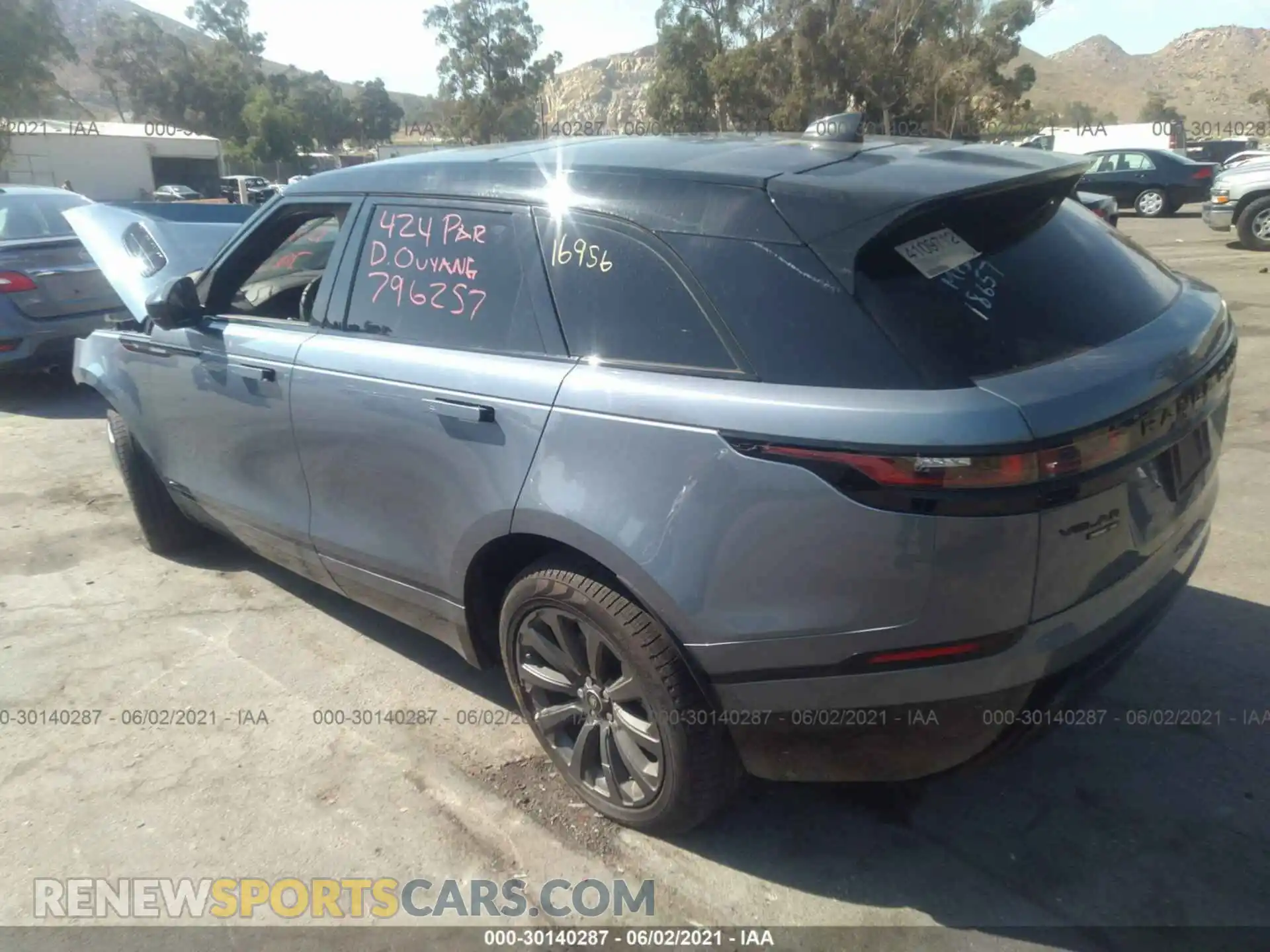 3 Фотография поврежденного автомобиля SALYL2EX1KA796257 LAND ROVER RANGE ROVER VELAR 2019