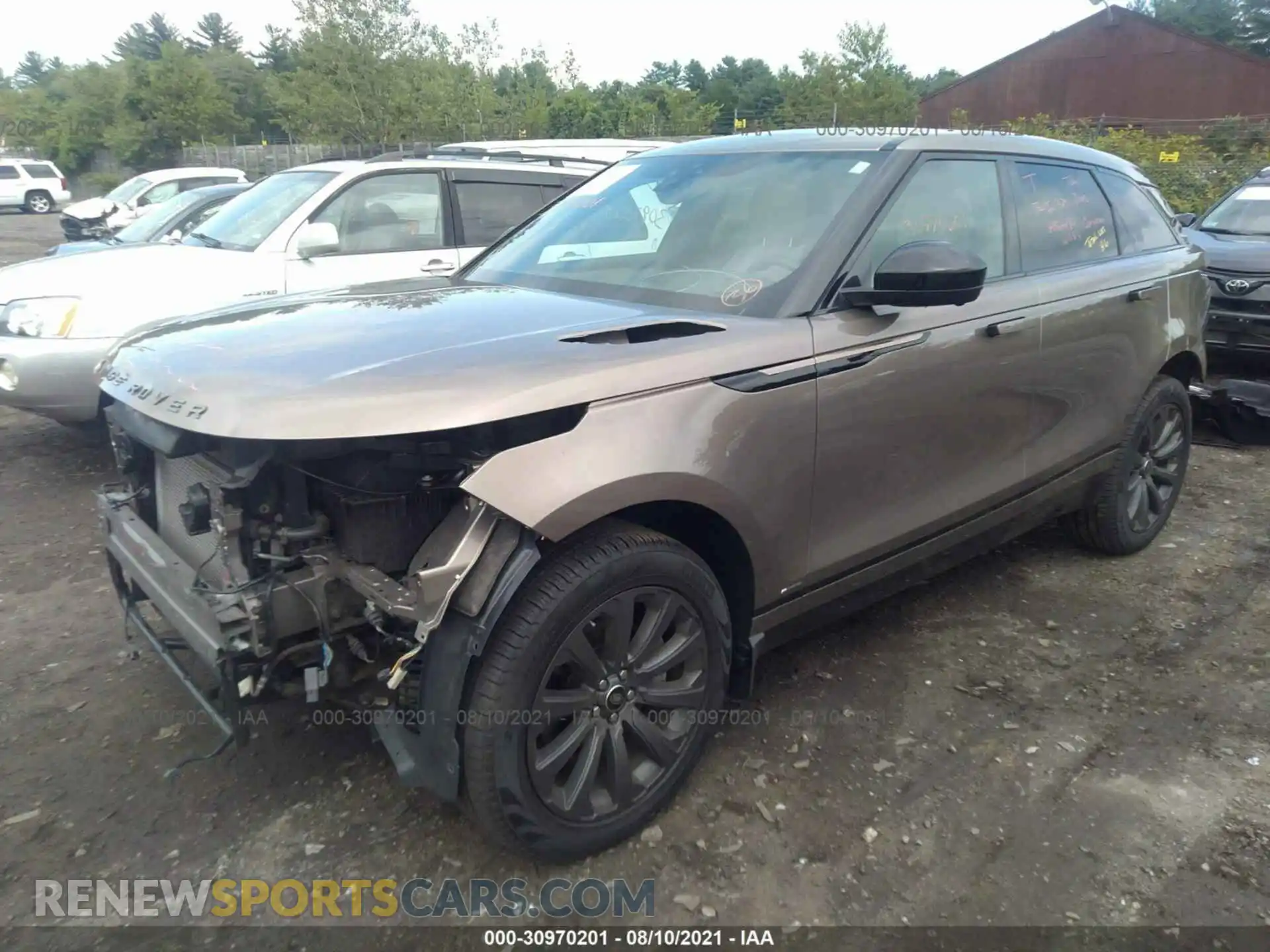 2 Photograph of a damaged car SALYL2EX5KA790879 LAND ROVER RANGE ROVER VELAR 2019