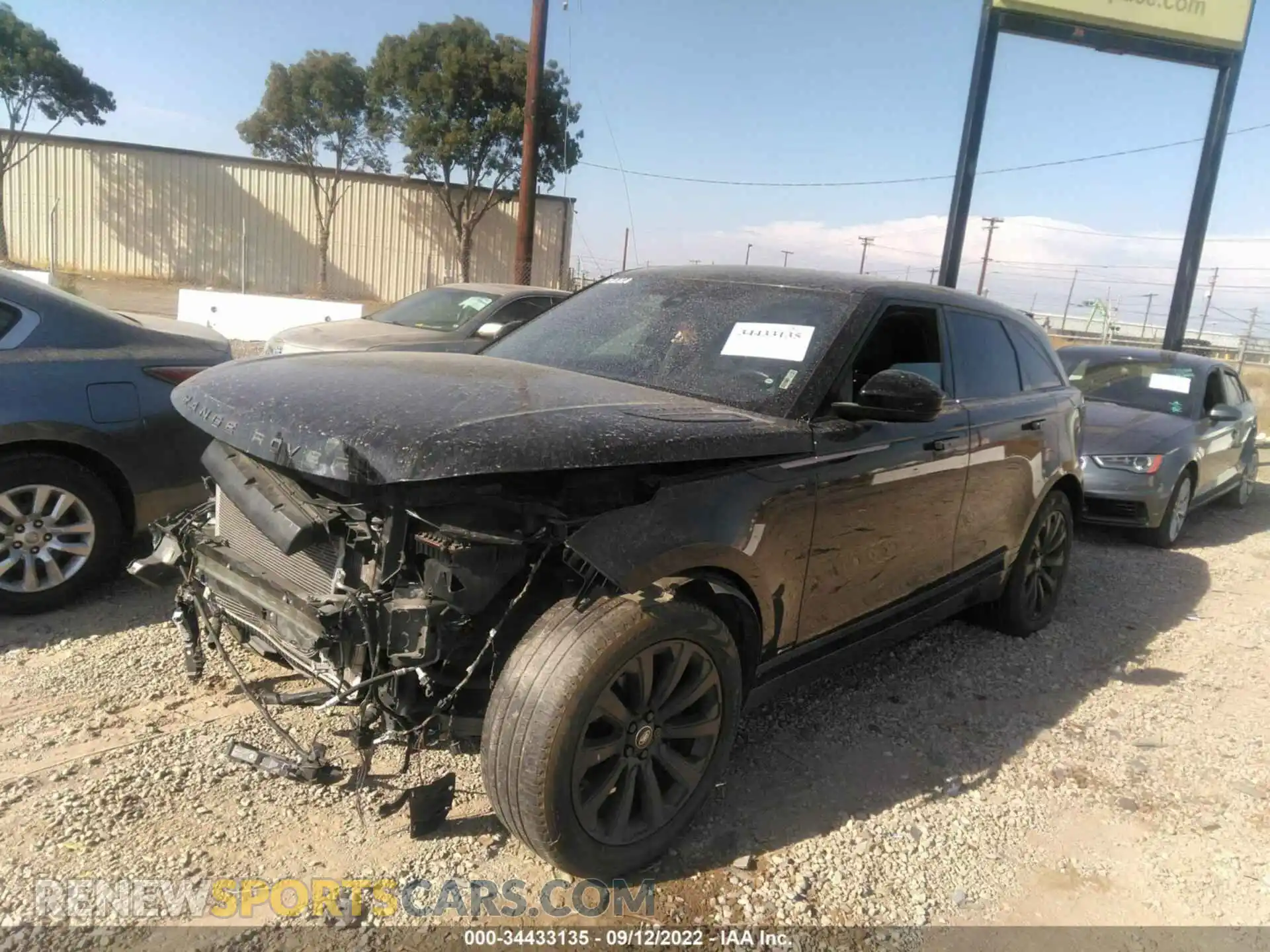 2 Photograph of a damaged car SALYL2EX6KA233060 LAND ROVER RANGE ROVER VELAR 2019