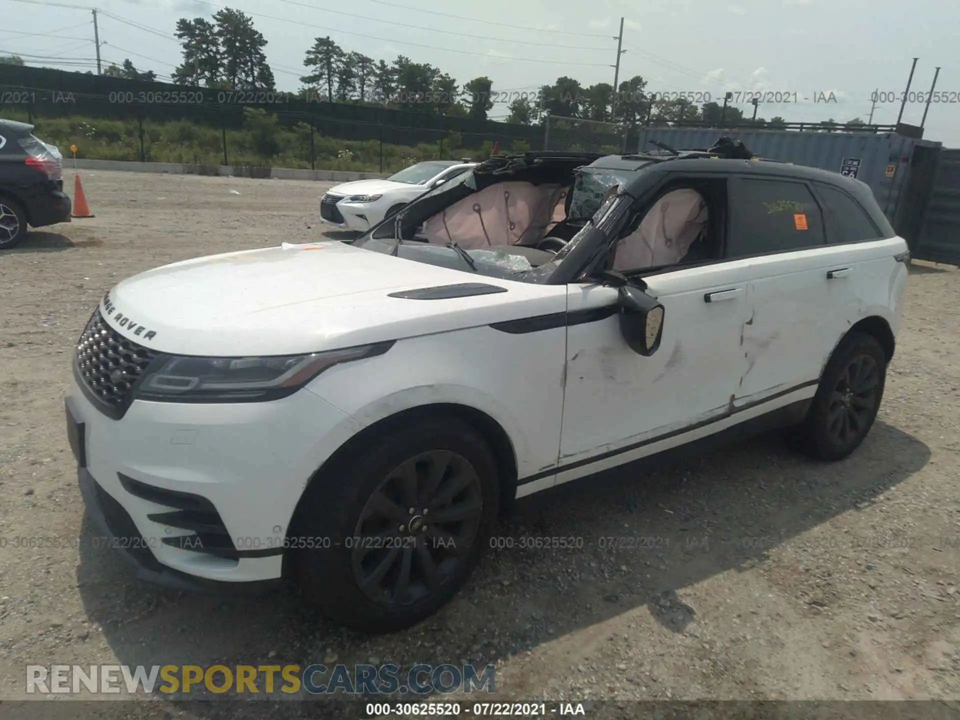 2 Photograph of a damaged car SALYL2EX6KA783665 LAND ROVER RANGE ROVER VELAR 2019