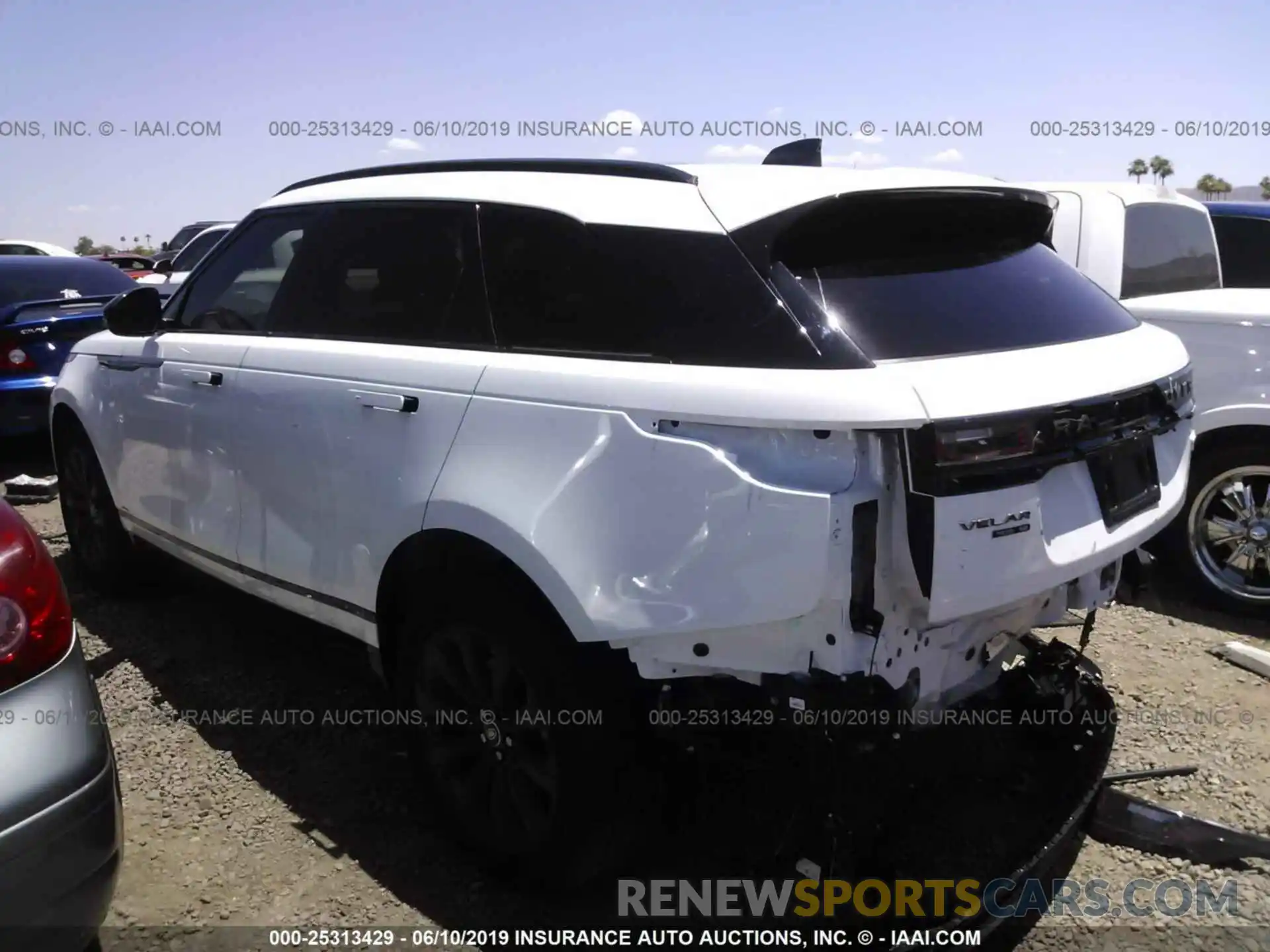 3 Photograph of a damaged car SALYL2EXXKA203446 LAND ROVER RANGE ROVER VELAR 2019