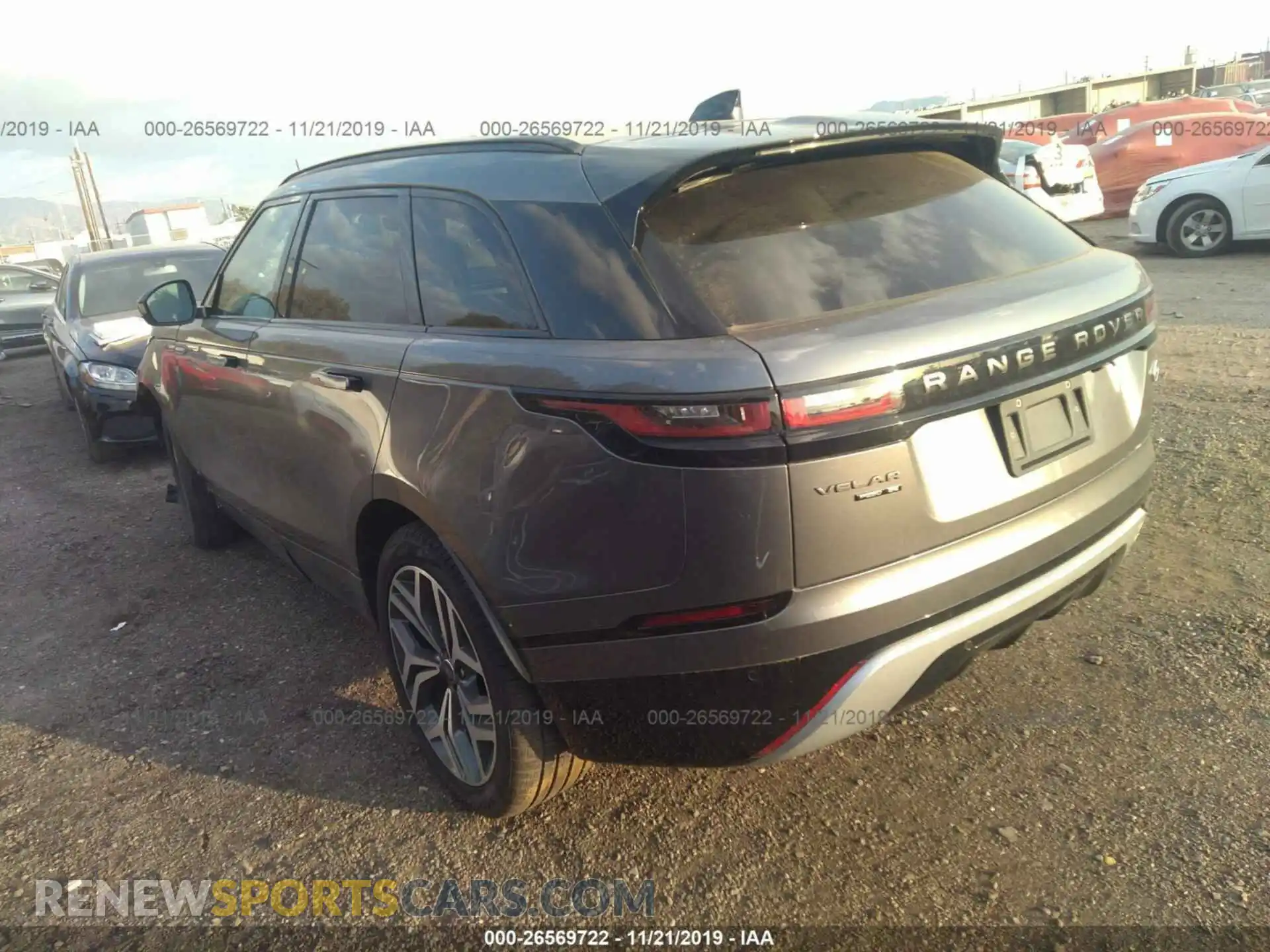3 Photograph of a damaged car SALYL2EXXKA216391 LAND ROVER RANGE ROVER VELAR 2019