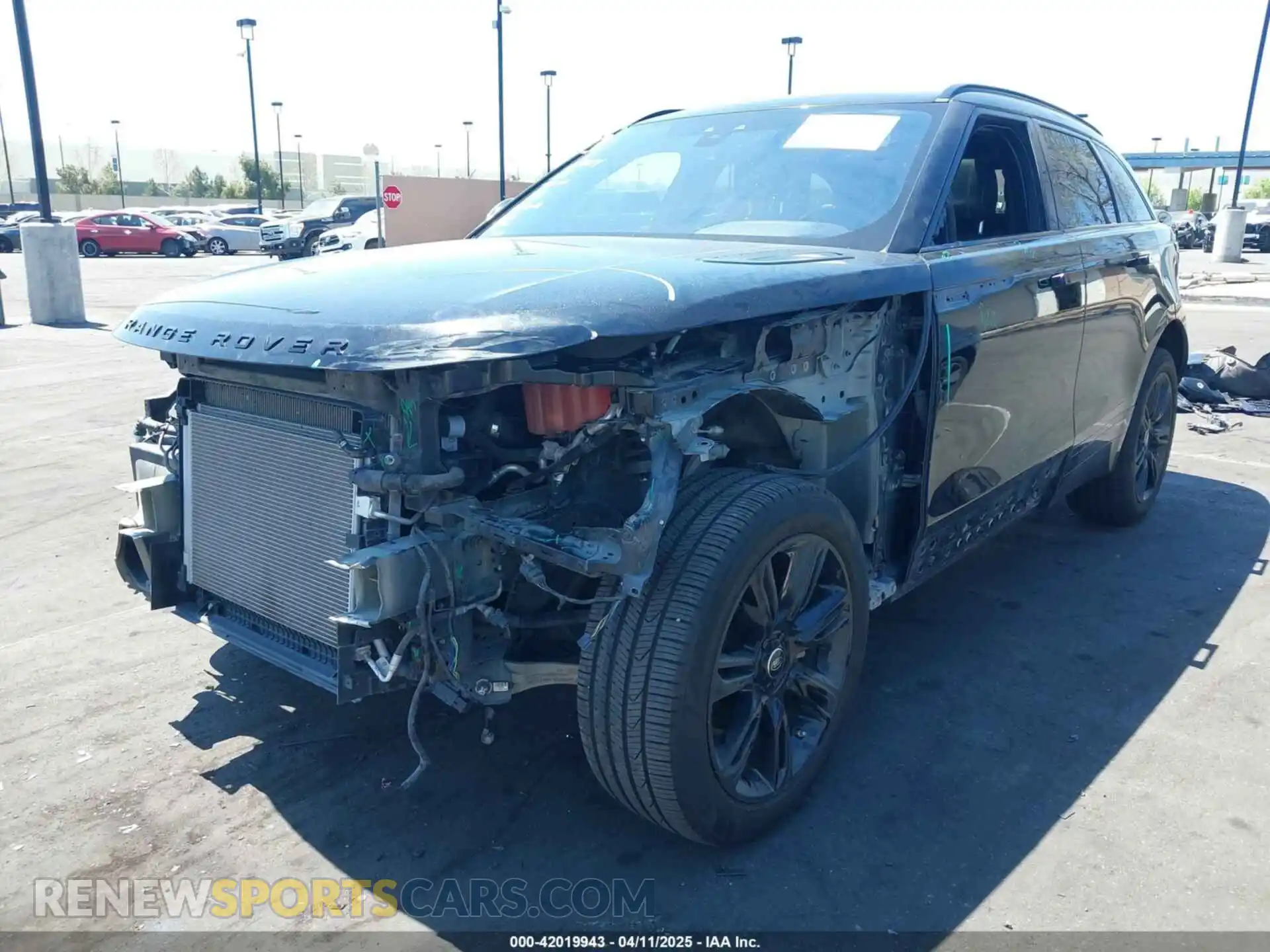2 Photograph of a damaged car SALYL2EXXKA217654 LAND ROVER RANGE ROVER VELAR 2019