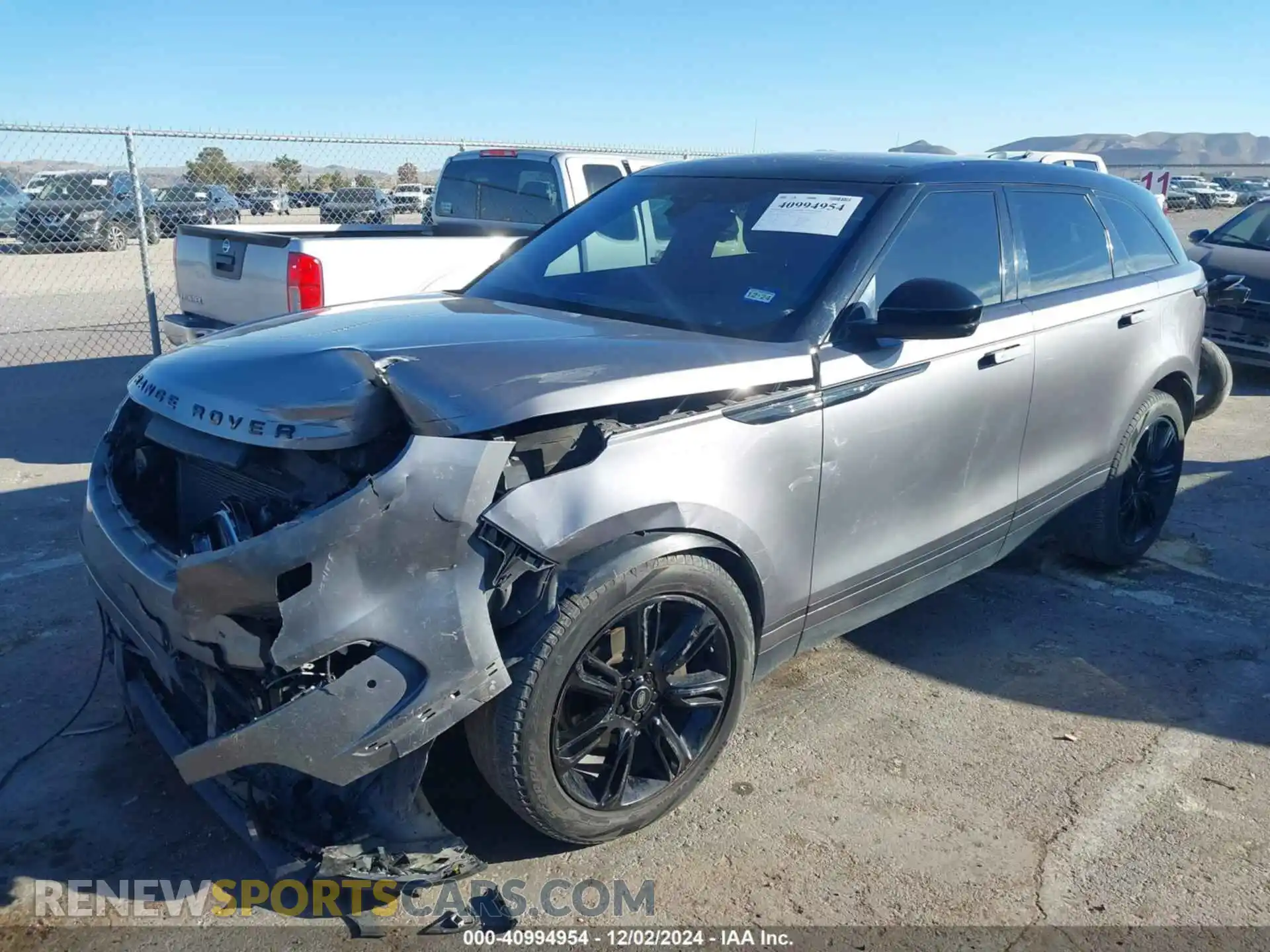 2 Photograph of a damaged car SALYB2EX0LA285708 LAND ROVER RANGE ROVER VELAR 2020