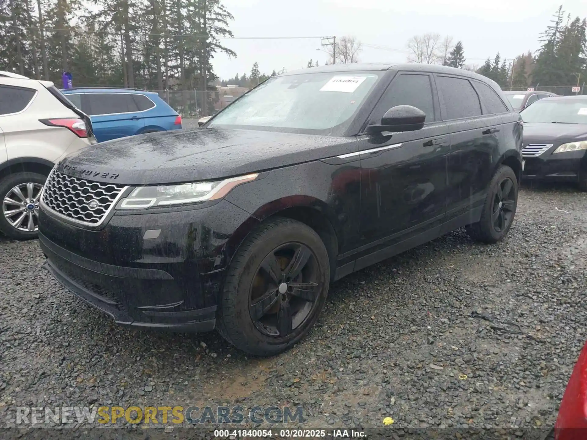 2 fotografías del automóvil dañado SALYB2EX7LA265410 LAND ROVER RANGE ROVER VELAR 2020