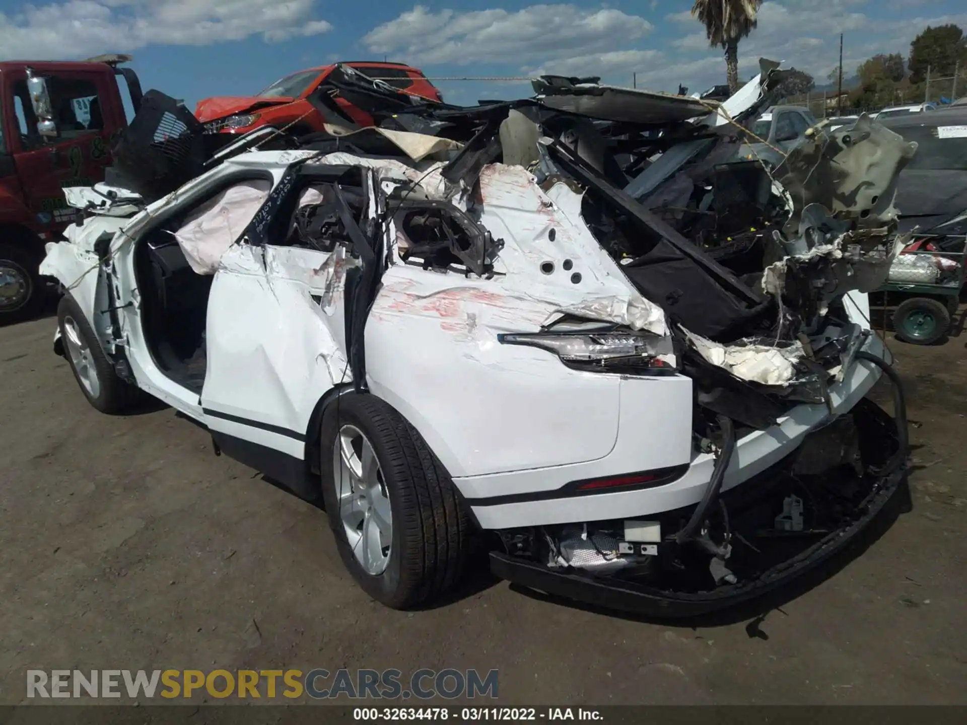 3 Photograph of a damaged car SALYJ2EX1MA309762 LAND ROVER RANGE ROVER VELAR 2021