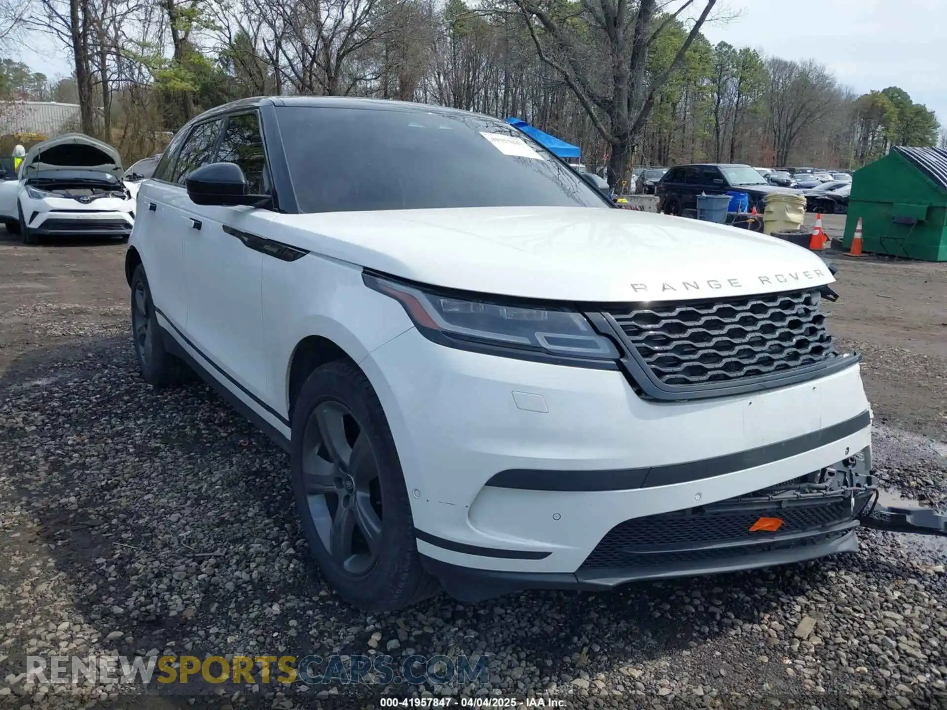 1 Photograph of a damaged car SALYJ2EX7MA314254 LAND ROVER RANGE ROVER VELAR 2021