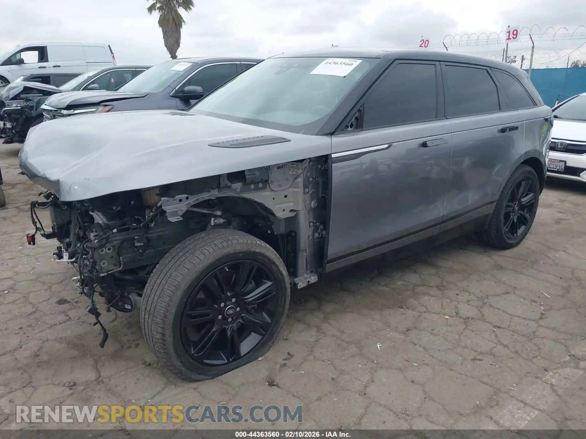 2 Photograph of a damaged car SALYJ2EX8MA317602 LAND ROVER RANGE ROVER VELAR 2021