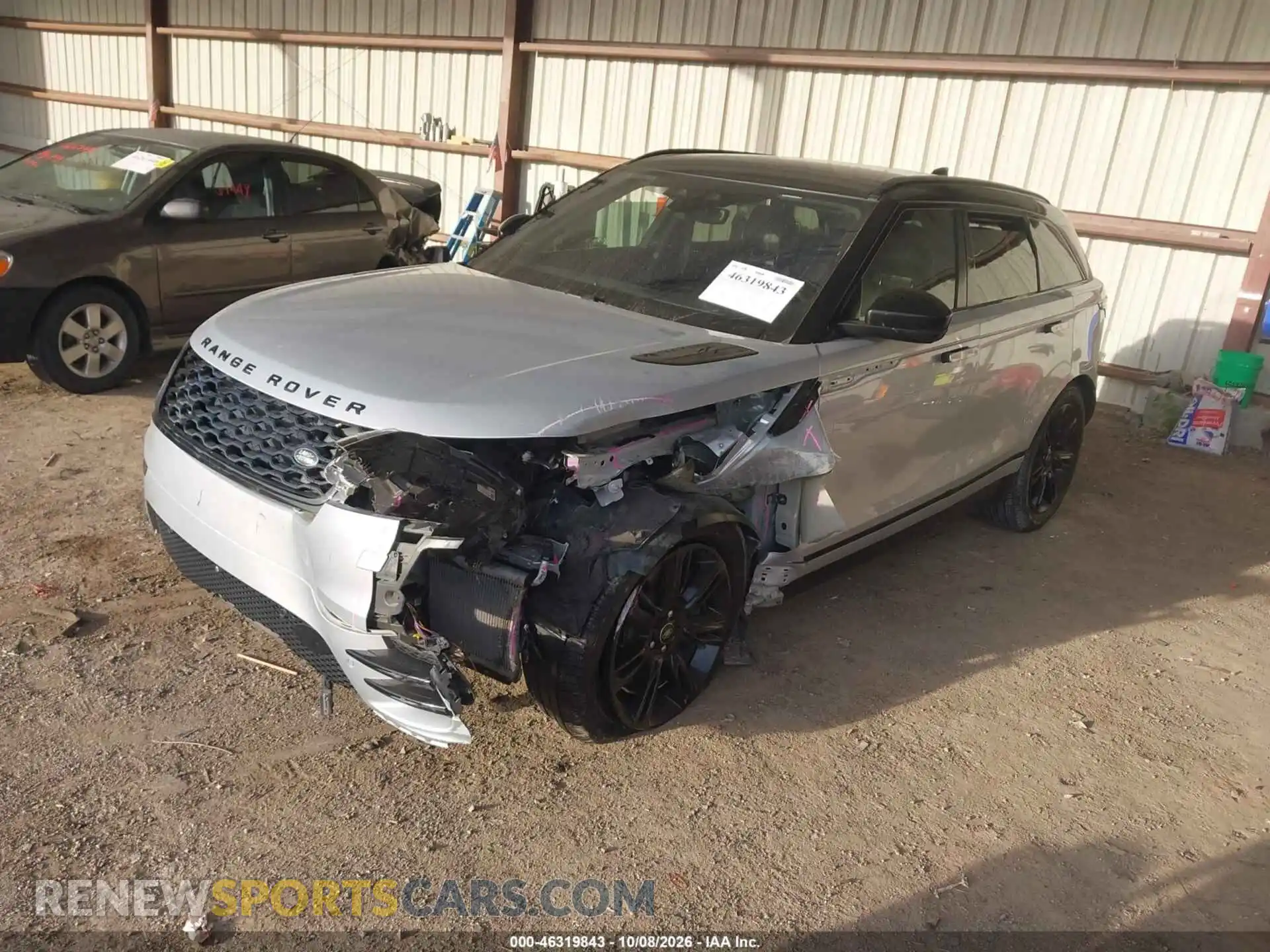 2 Photograph of a damaged car SALYT2EU1MA311446 LAND ROVER RANGE ROVER VELAR 2021