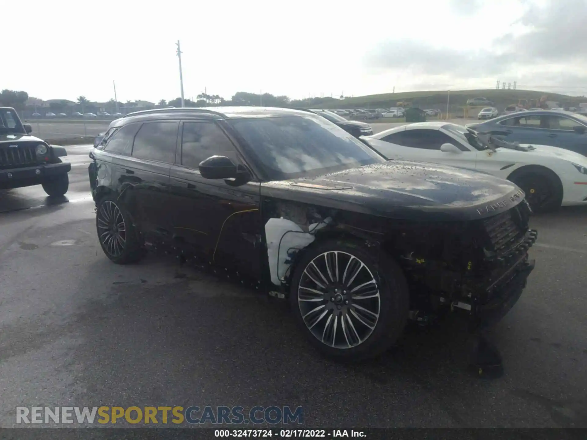 1 Photograph of a damaged car SALYT2EU8MA299439 LAND ROVER RANGE ROVER VELAR 2021