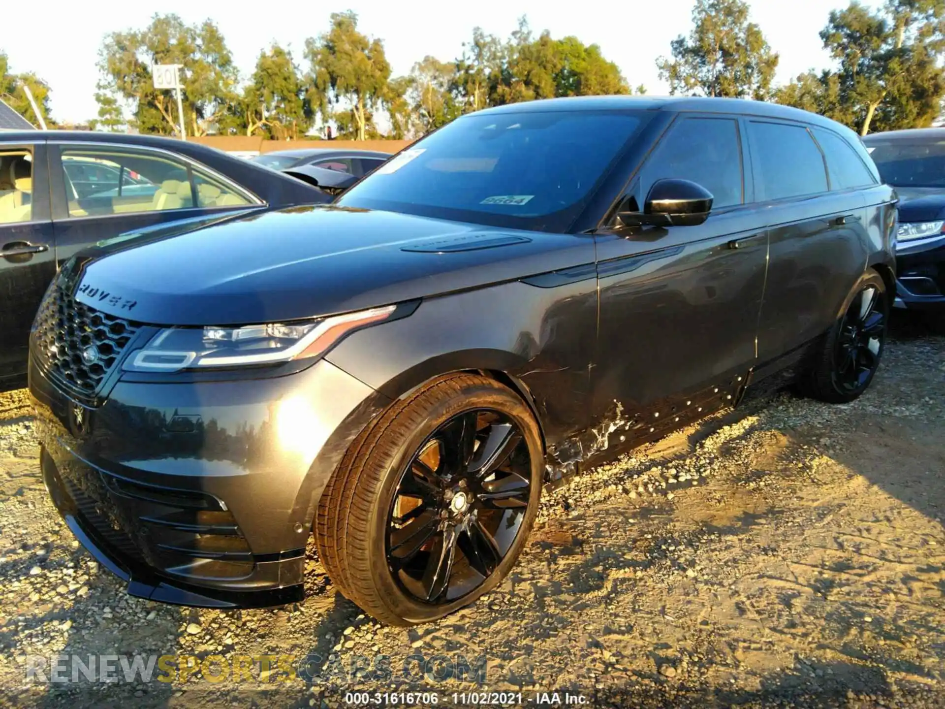 2 Photograph of a damaged car SALYT2EX4MA322967 LAND ROVER RANGE ROVER VELAR 2021