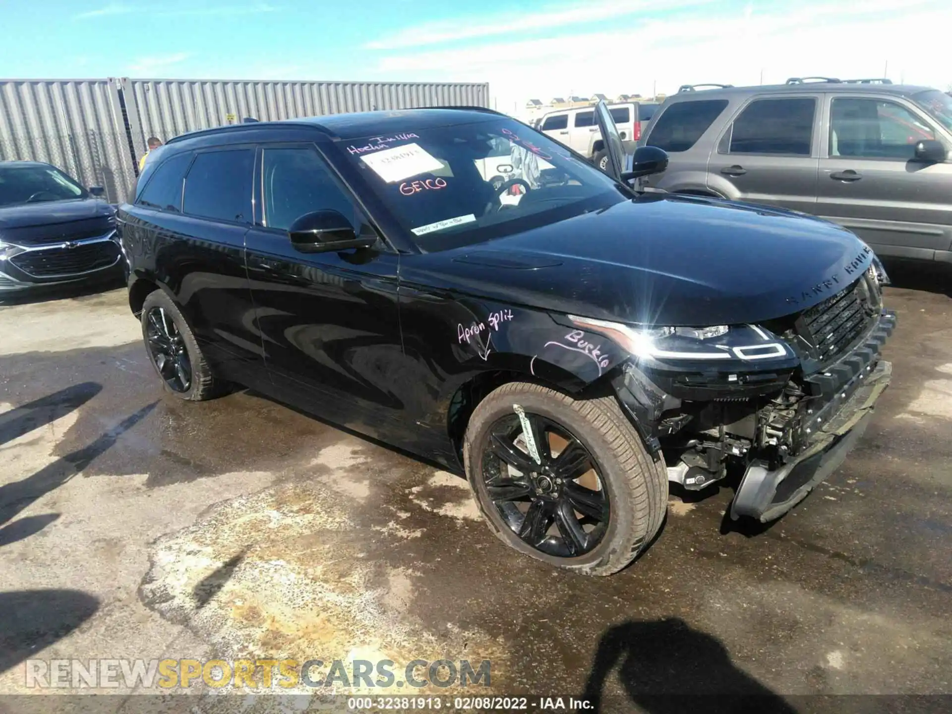 1 Photograph of a damaged car SALYT2EX7MA315432 LAND ROVER RANGE ROVER VELAR 2021