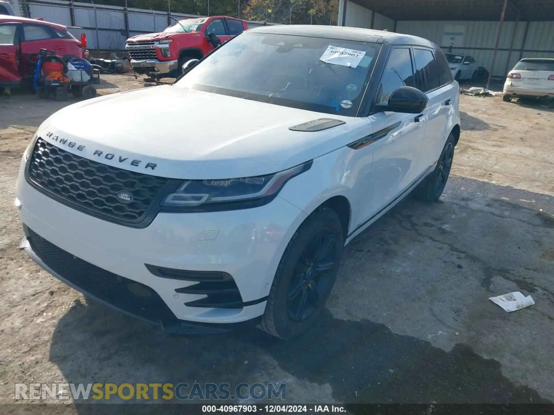 2 fotografías del automóvil dañado SALYT2EX7MA316967 LAND ROVER RANGE ROVER VELAR 2021