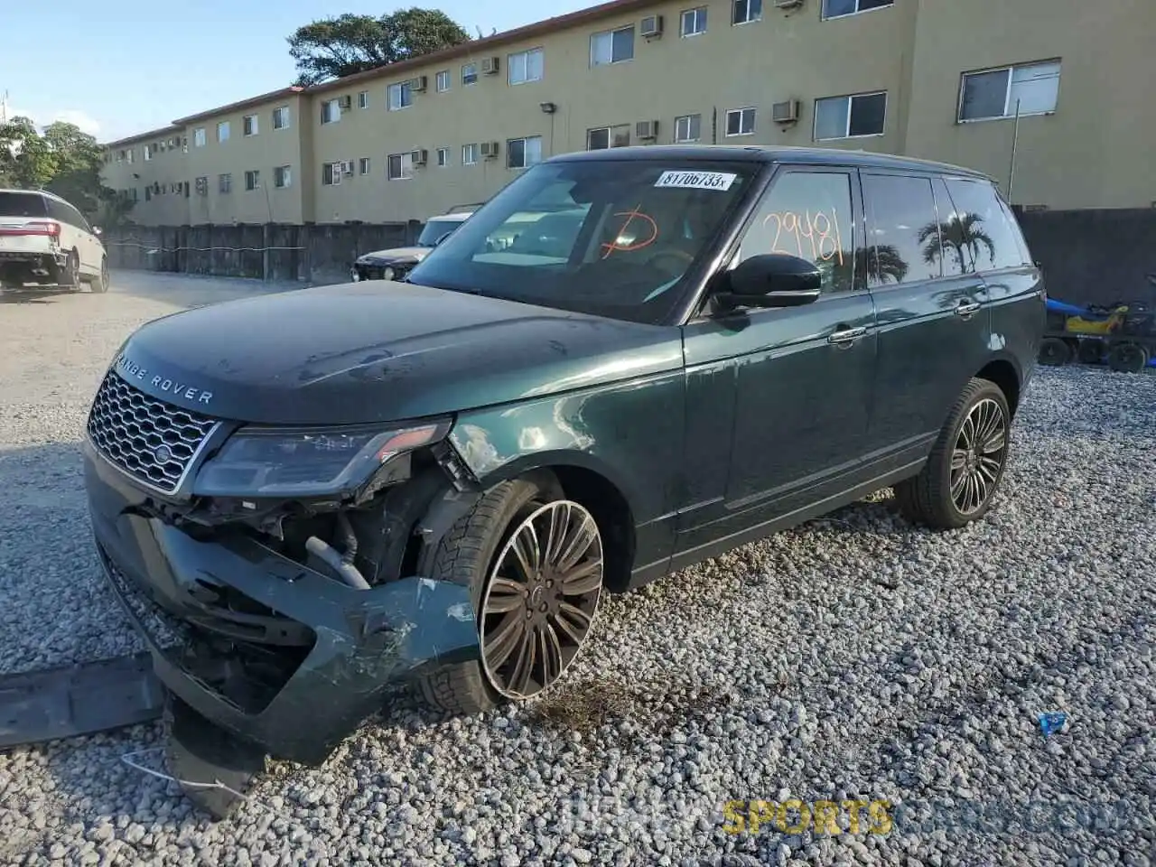 1 Photograph of a damaged car SALGV2RE0KA524104 LAND ROVER RANGEROVER 2019
