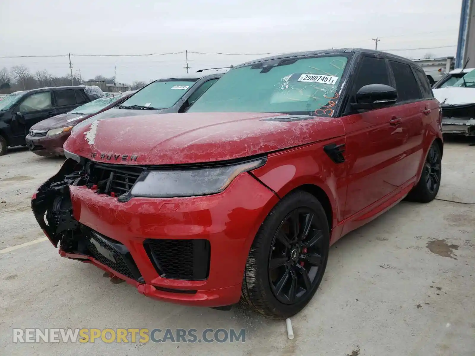 2 Фотография поврежденного автомобиля SALWS2RU8LA744264 LAND ROVER RANGEROVER 2020