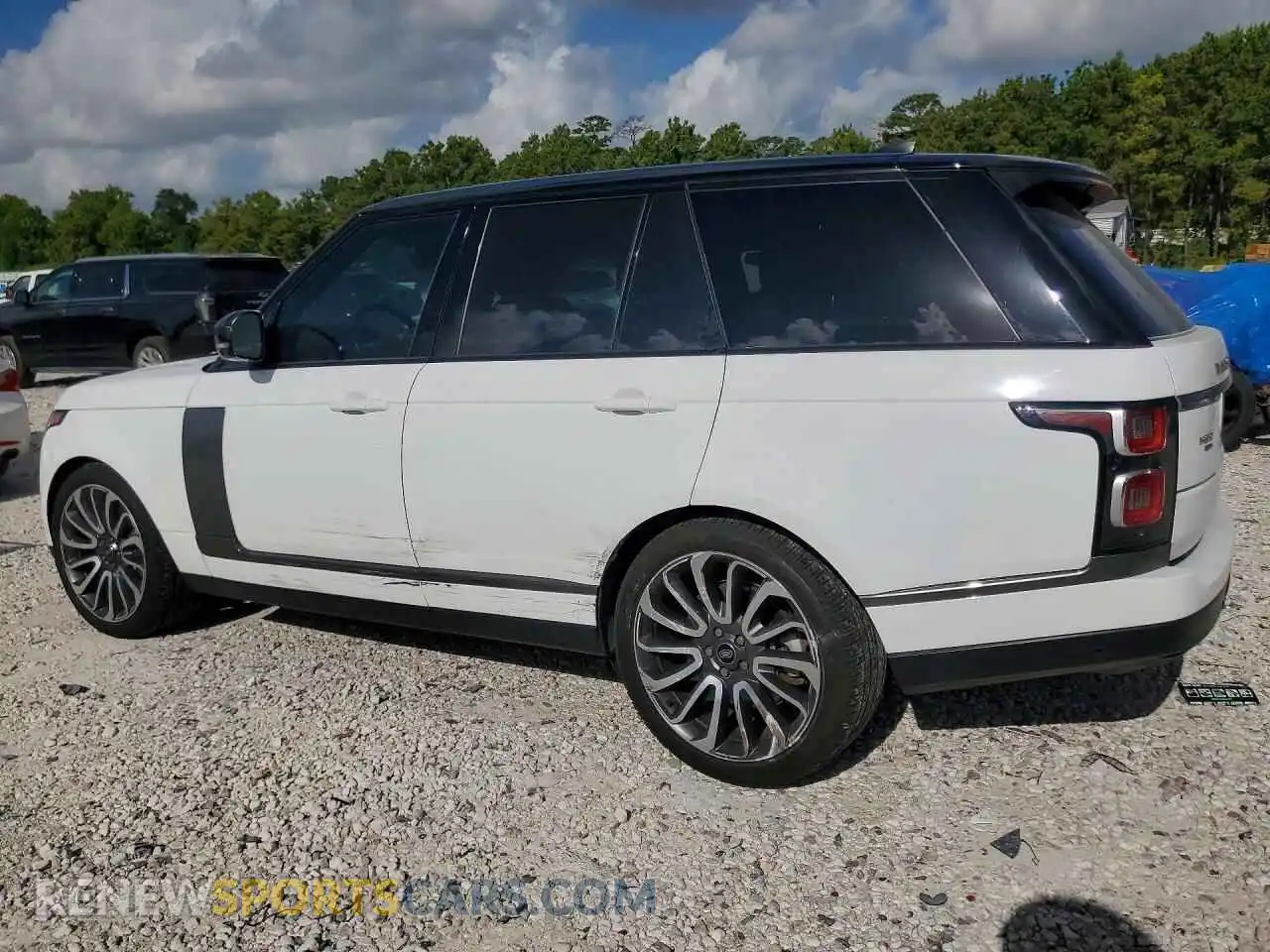 2 fotografías del automóvil dañado SALGS2RU1MA450498 LAND ROVER RANGEROVER 2021