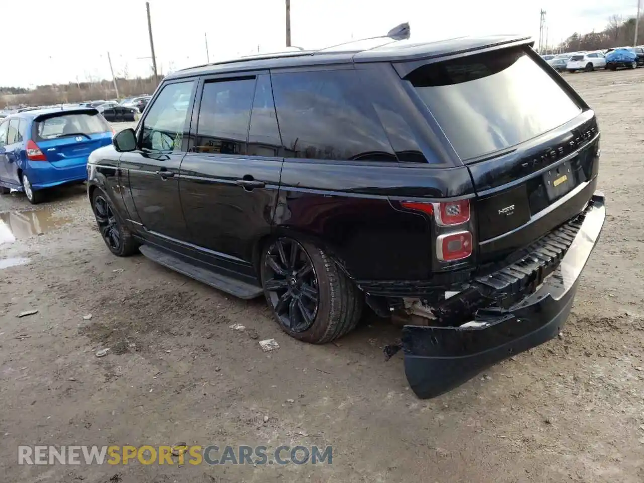 2 Photograph of a damaged car SALGS2RU2MA430437 LAND ROVER RANGEROVER 2021