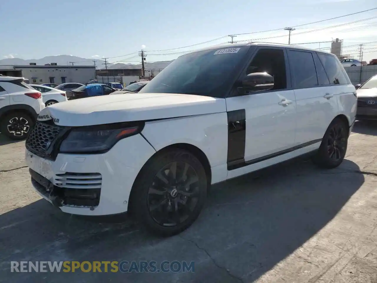 1 Photograph of a damaged car SALGS2RUXMA448832 LAND ROVER RANGEROVER 2021