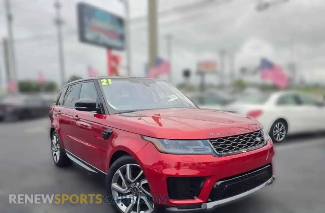 1 Photograph of a damaged car SALWR2SUXMA768XXX LAND ROVER RANGEROVER 2021