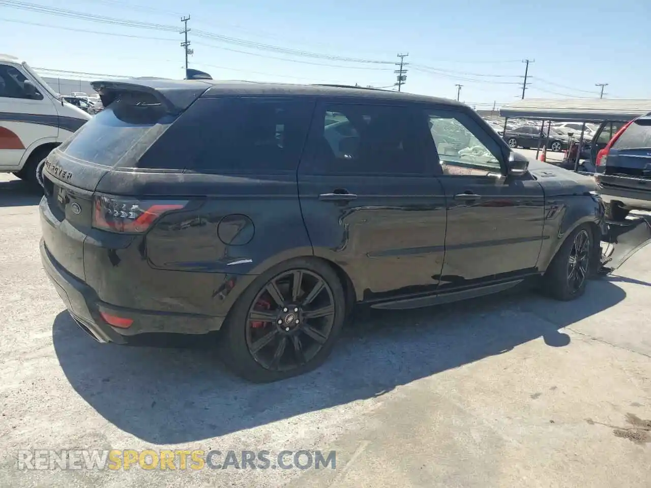 3 fotografías del automóvil dañado SALWS2RU6MA794470 LAND ROVER RANGEROVER 2021