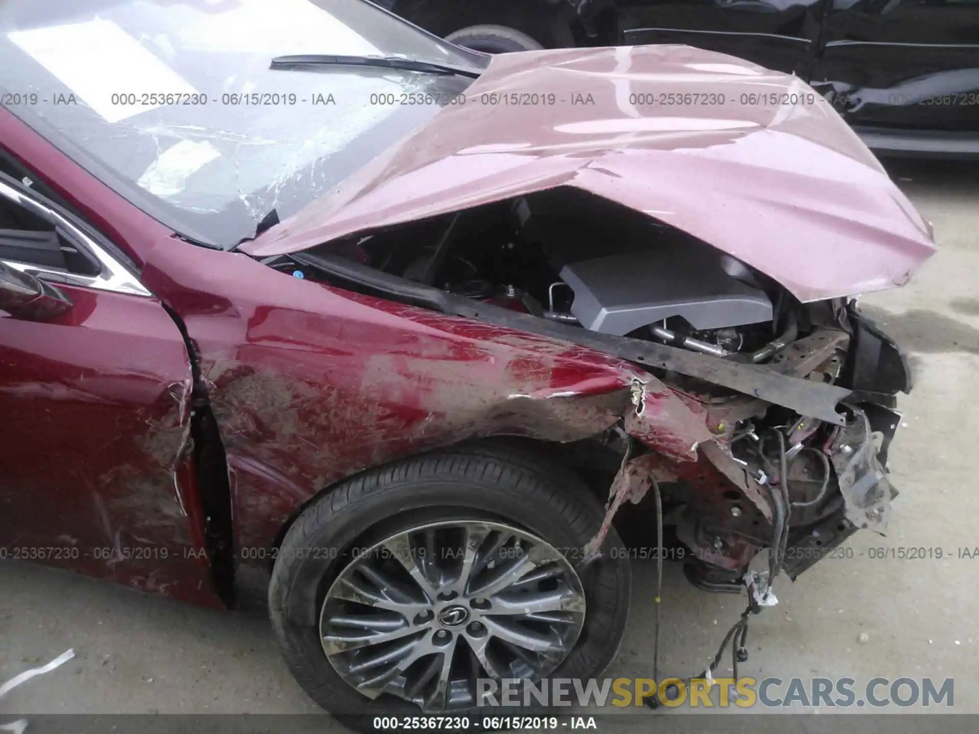 6 Photograph of a damaged car 58ABZ1B10KU024471 LEXUS ES 2019