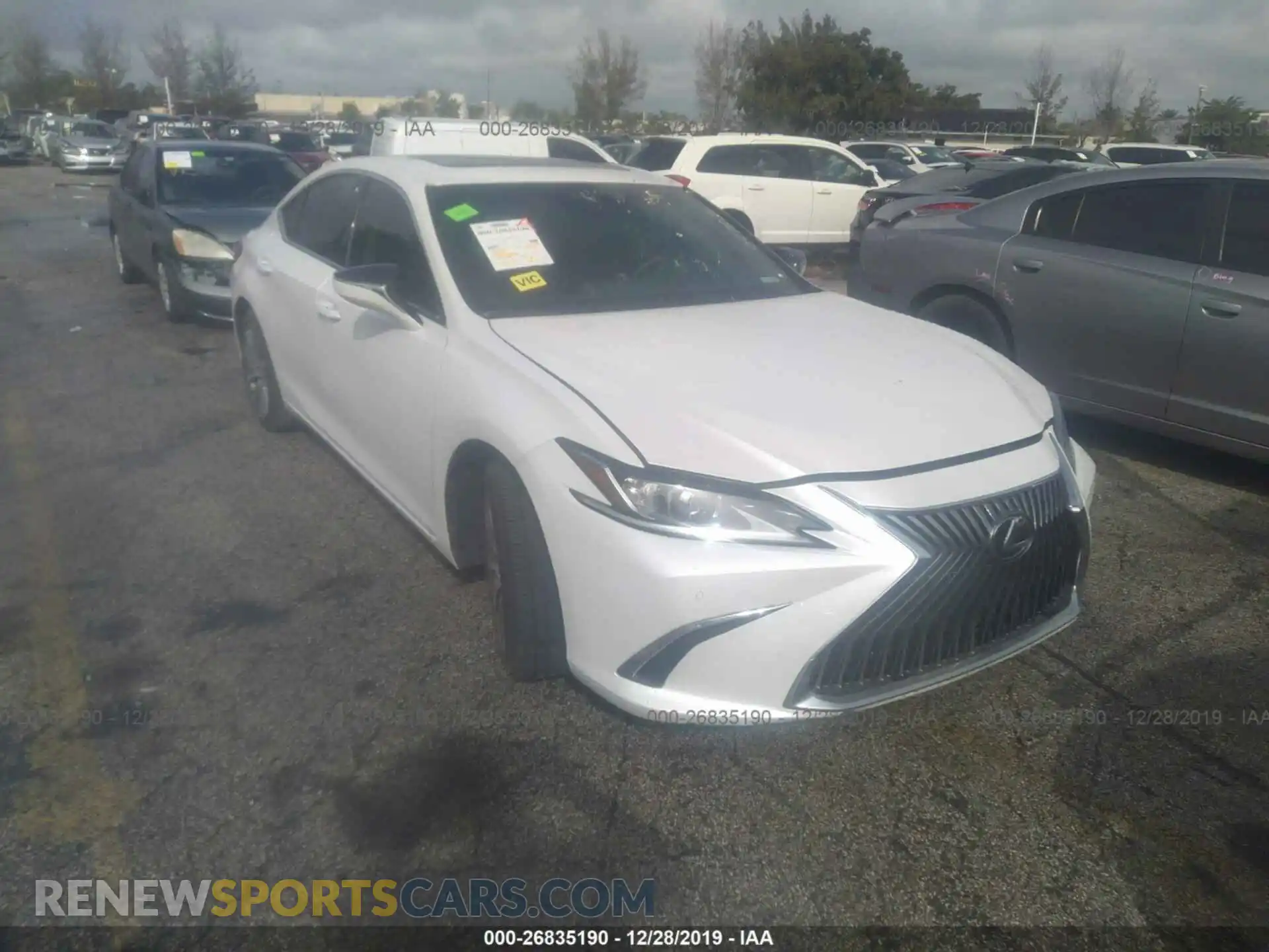1 fotografías del automóvil dañado 58ABZ1B10KU027581 LEXUS ES 2019