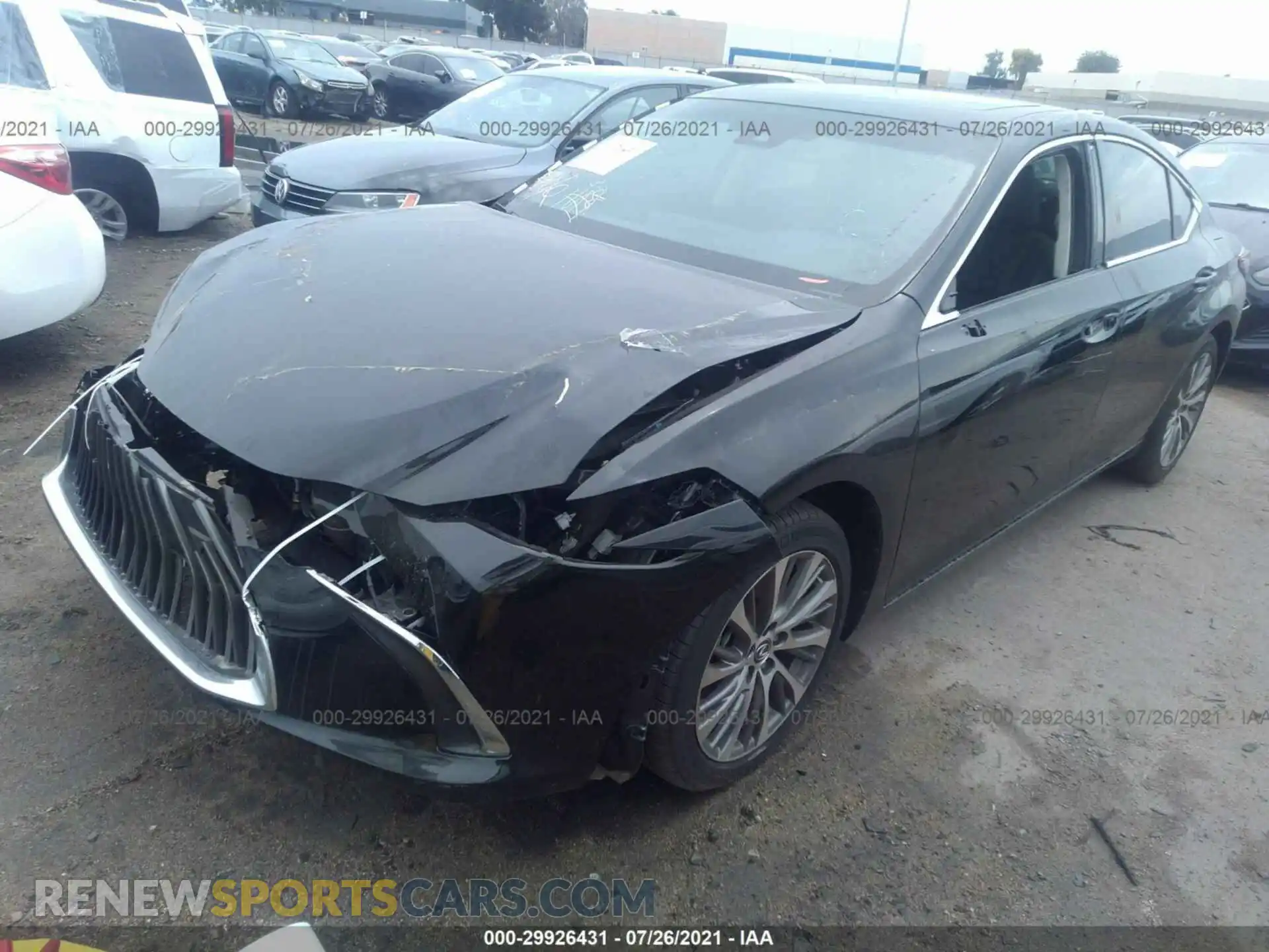 2 Photograph of a damaged car 58ABZ1B12KU047766 LEXUS ES 2019