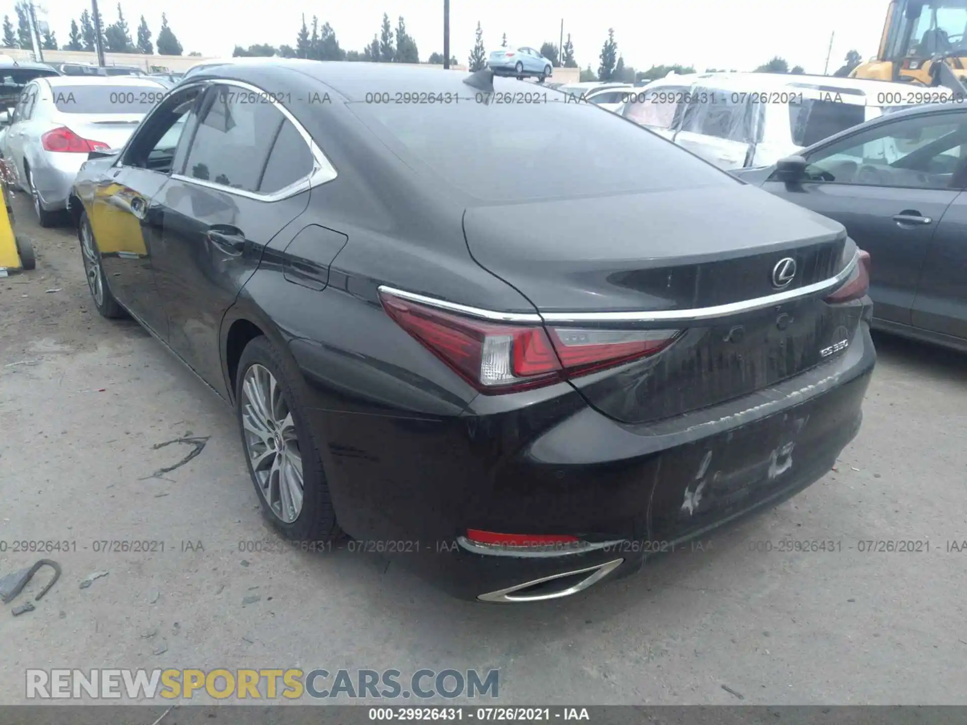 3 Photograph of a damaged car 58ABZ1B12KU047766 LEXUS ES 2019