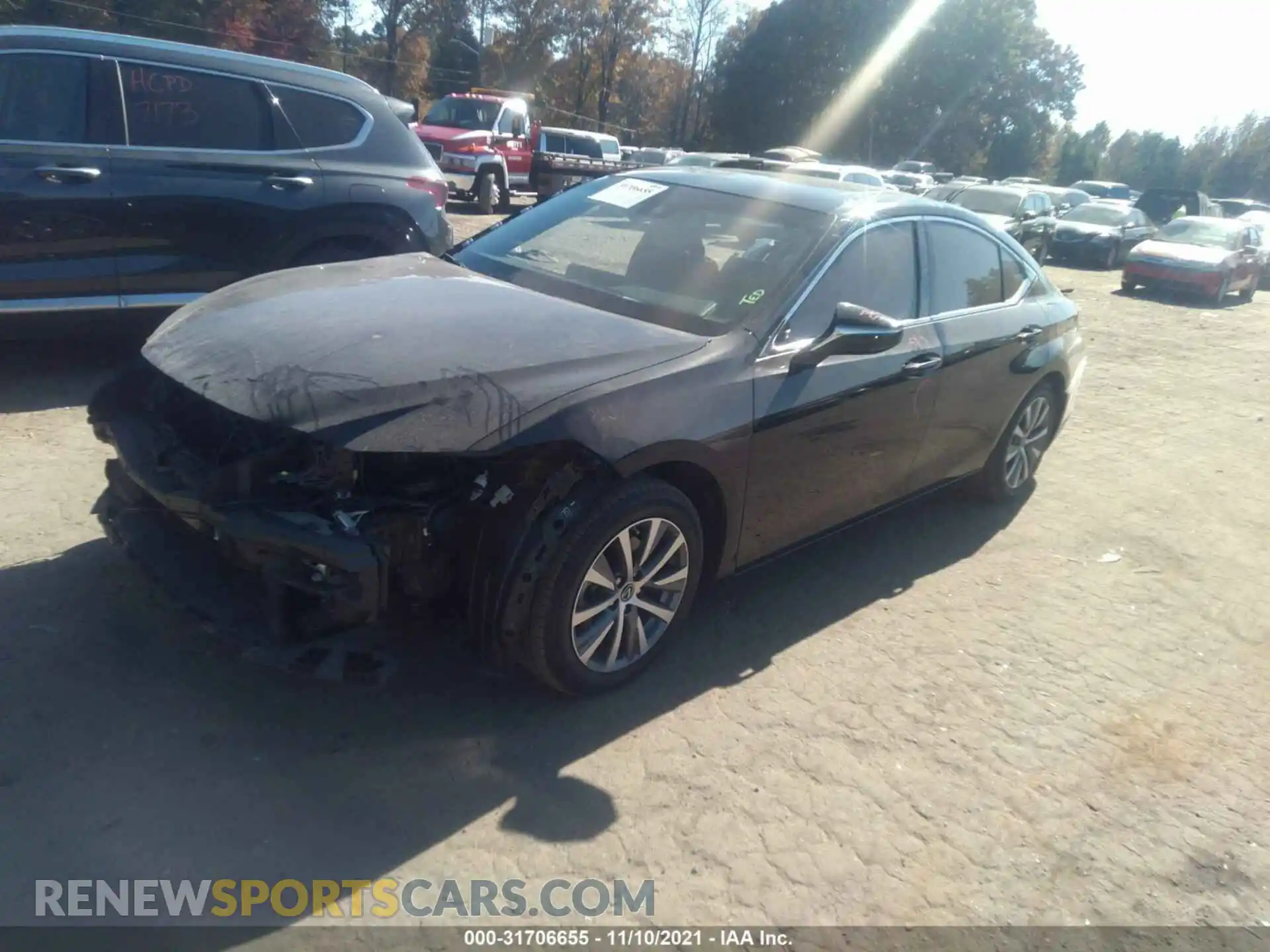 2 Photograph of a damaged car 58ABZ1B14KU017278 LEXUS ES 2019