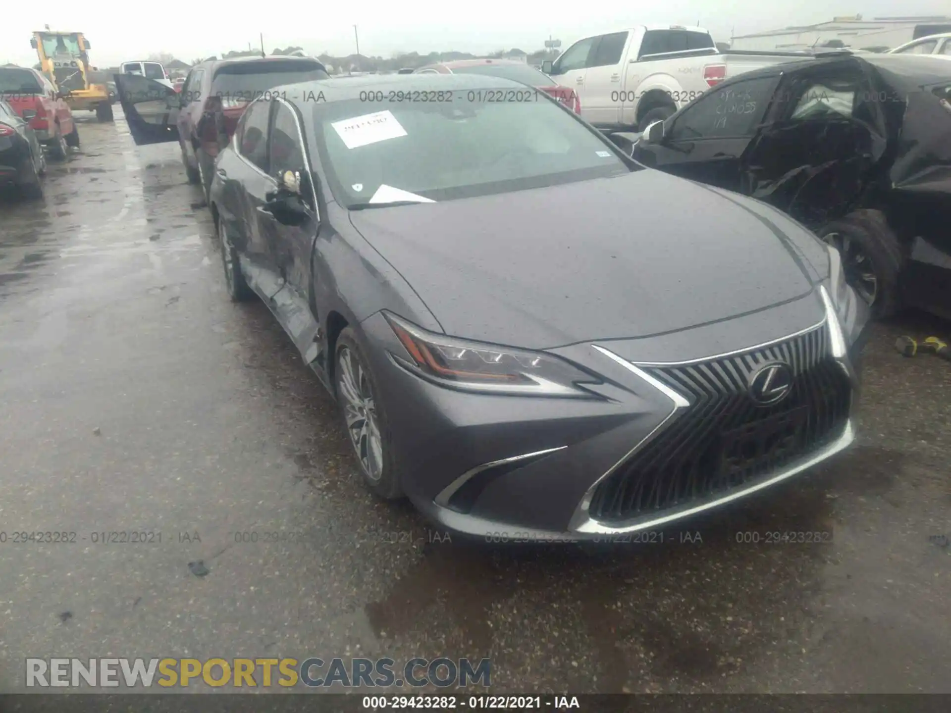 1 Photograph of a damaged car 58ABZ1B14KU028572 LEXUS ES 2019