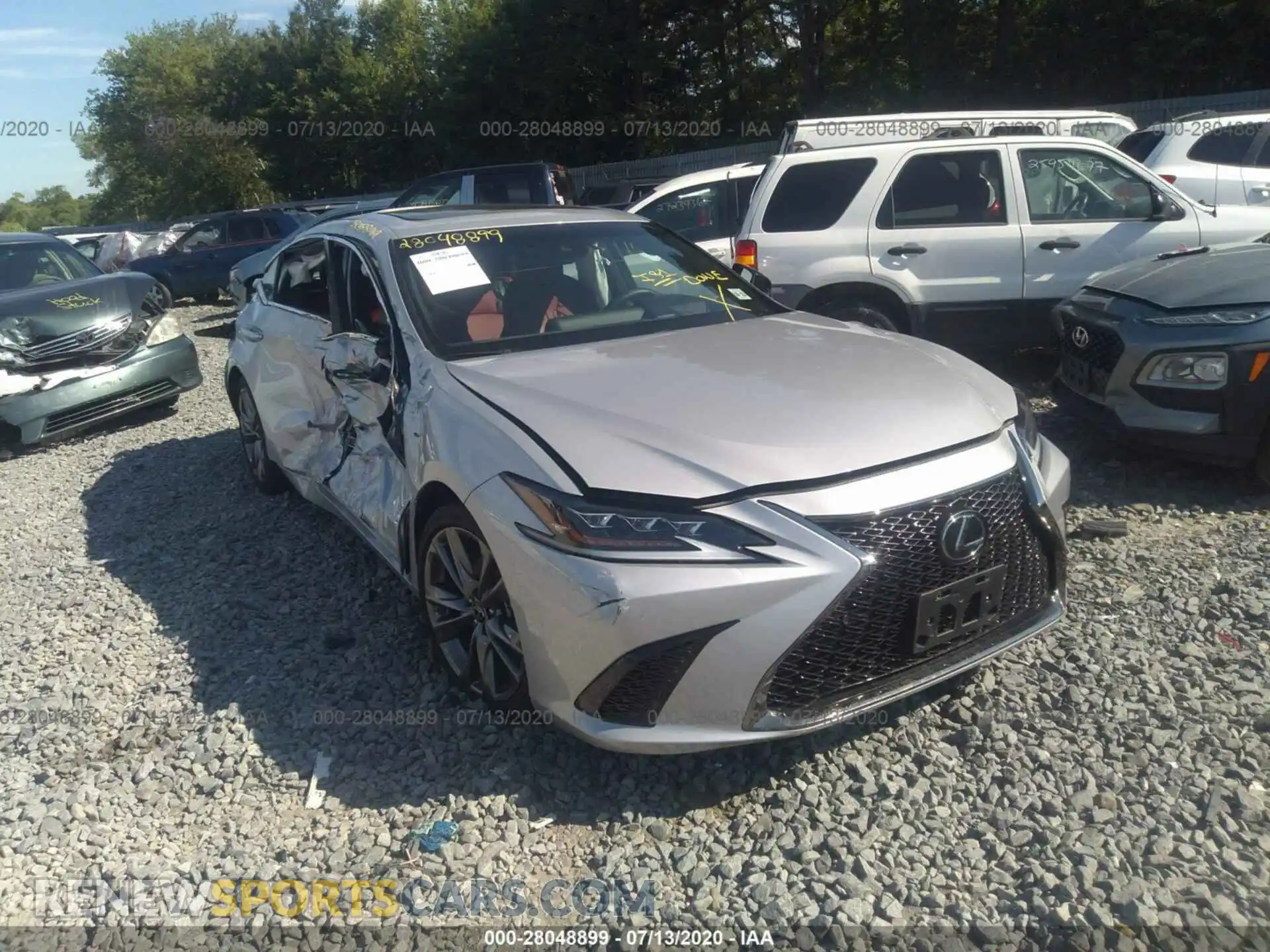 1 fotografías del automóvil dañado 58ABZ1B15KU004376 LEXUS ES 2019