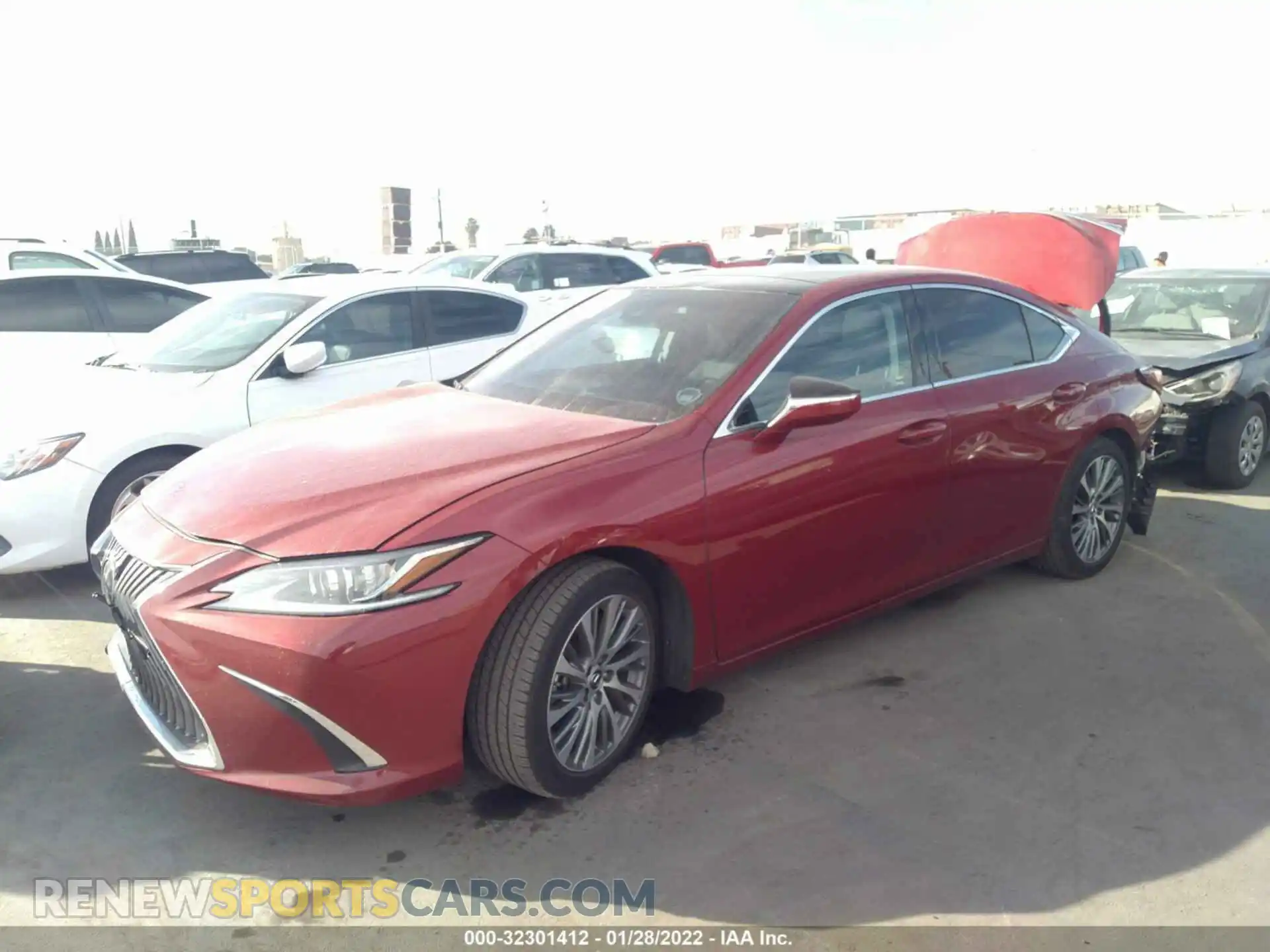 2 Photograph of a damaged car 58ABZ1B15KU020335 LEXUS ES 2019