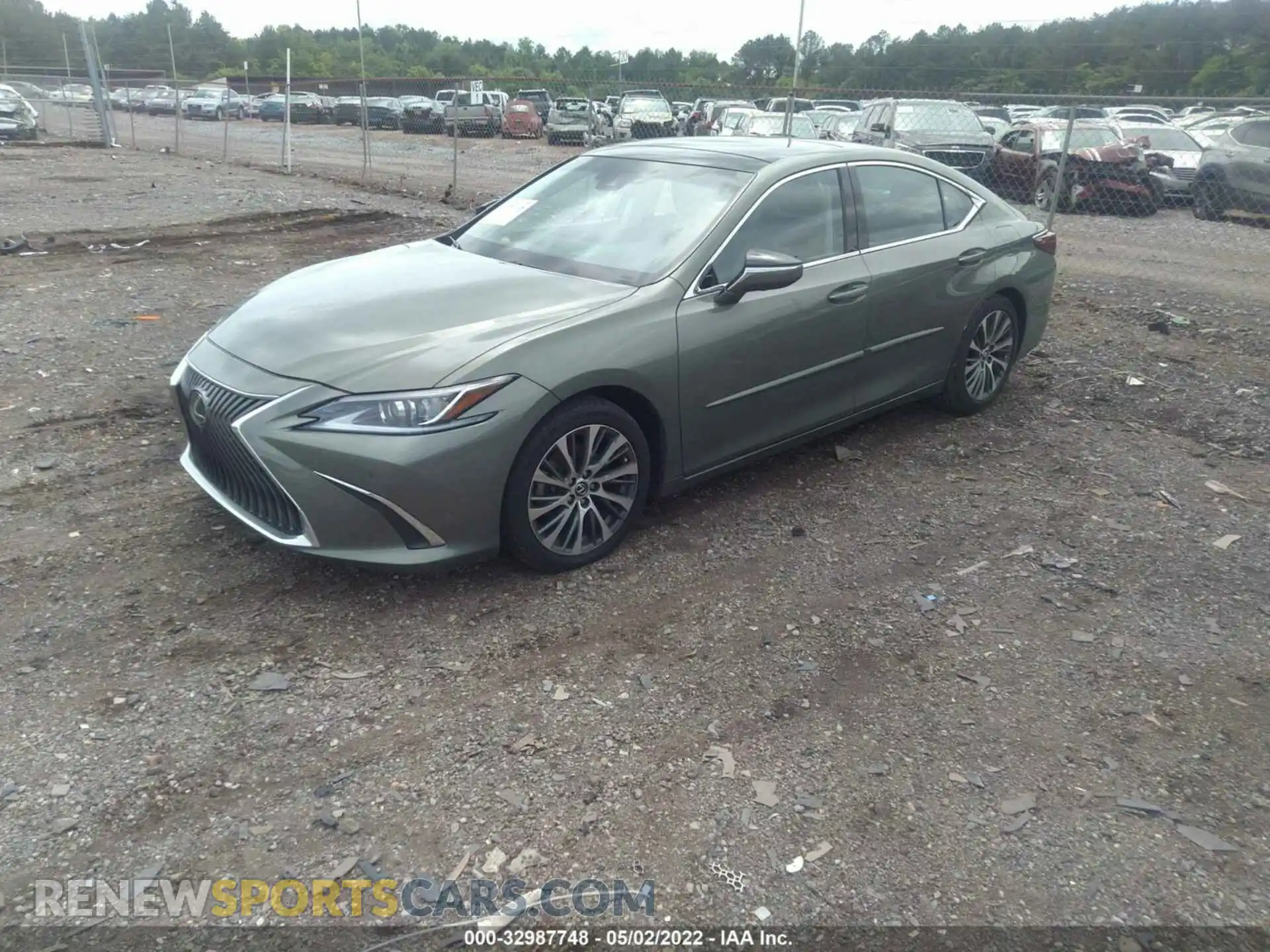 2 fotografías del automóvil dañado 58ABZ1B15KU030072 LEXUS ES 2019