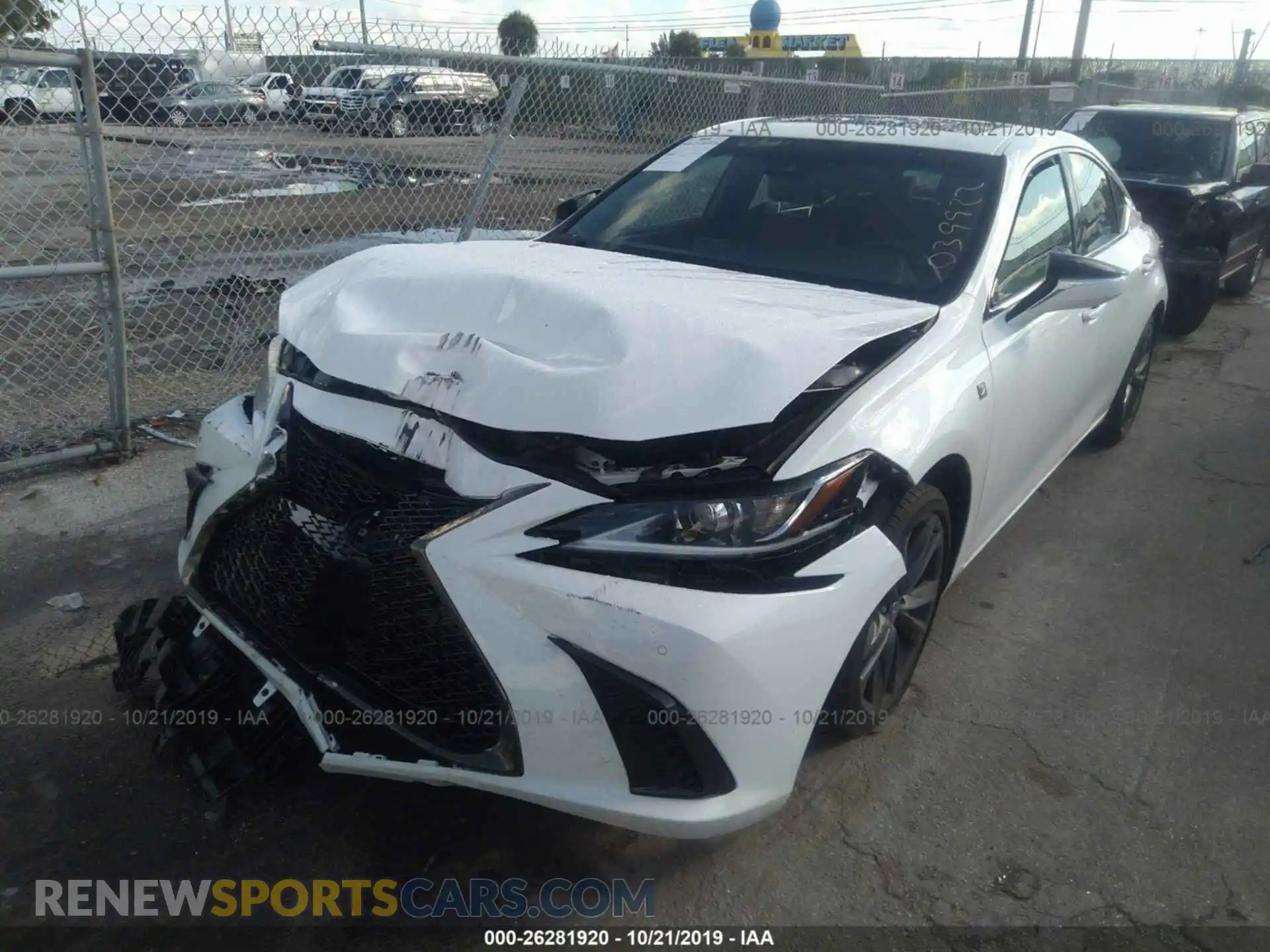 2 Photograph of a damaged car 58ABZ1B15KU039922 LEXUS ES 2019