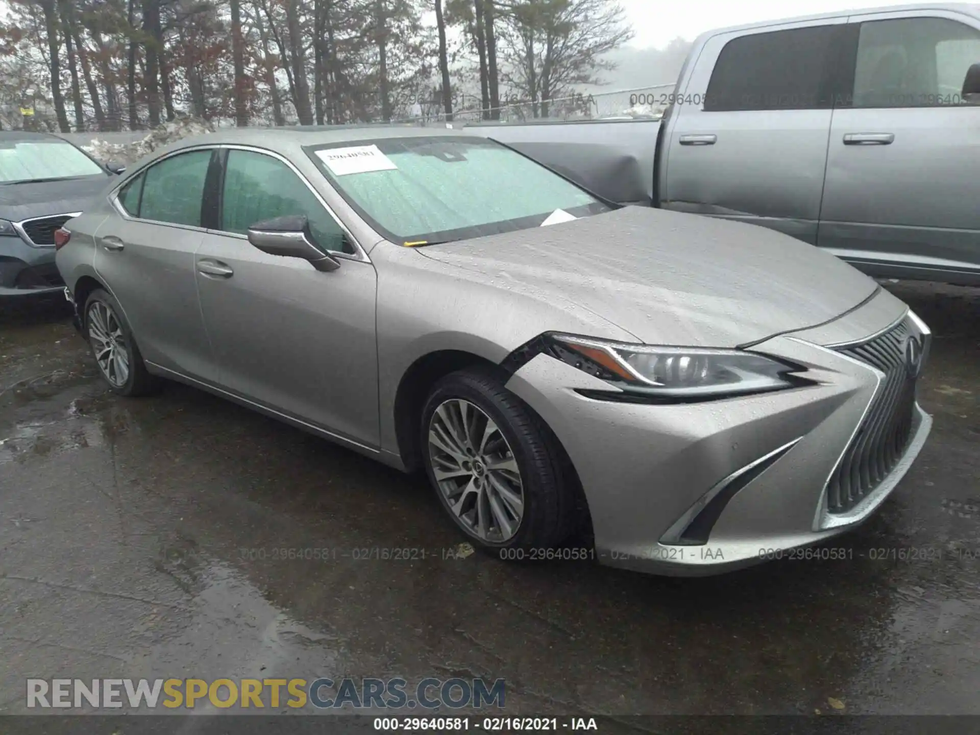 1 Photograph of a damaged car 58ABZ1B15KU049687 LEXUS ES 2019