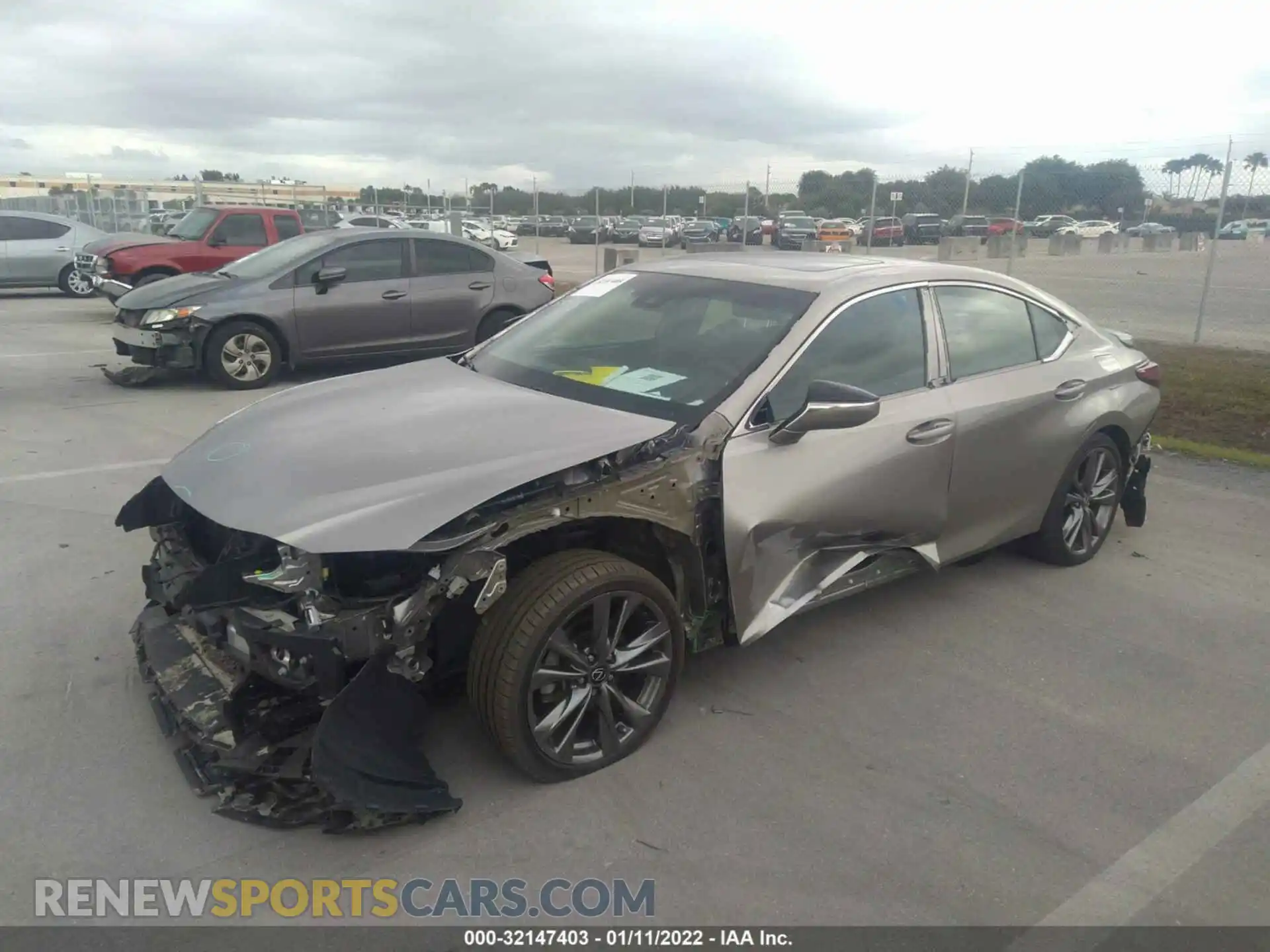 2 Photograph of a damaged car 58ABZ1B16KU026838 LEXUS ES 2019