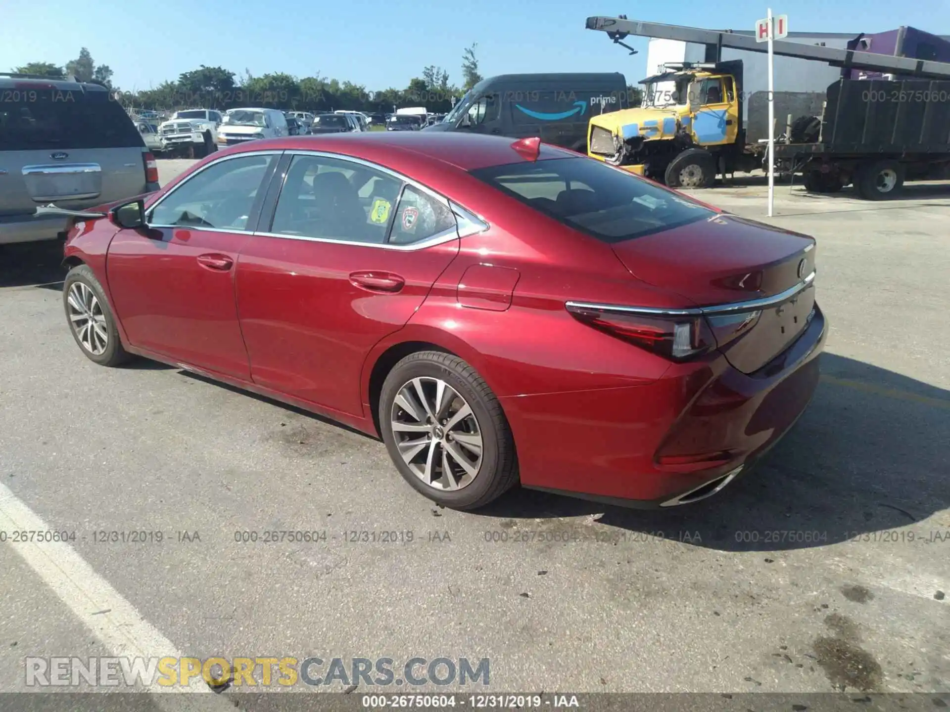 3 Photograph of a damaged car 58ABZ1B16KU036737 LEXUS ES 2019