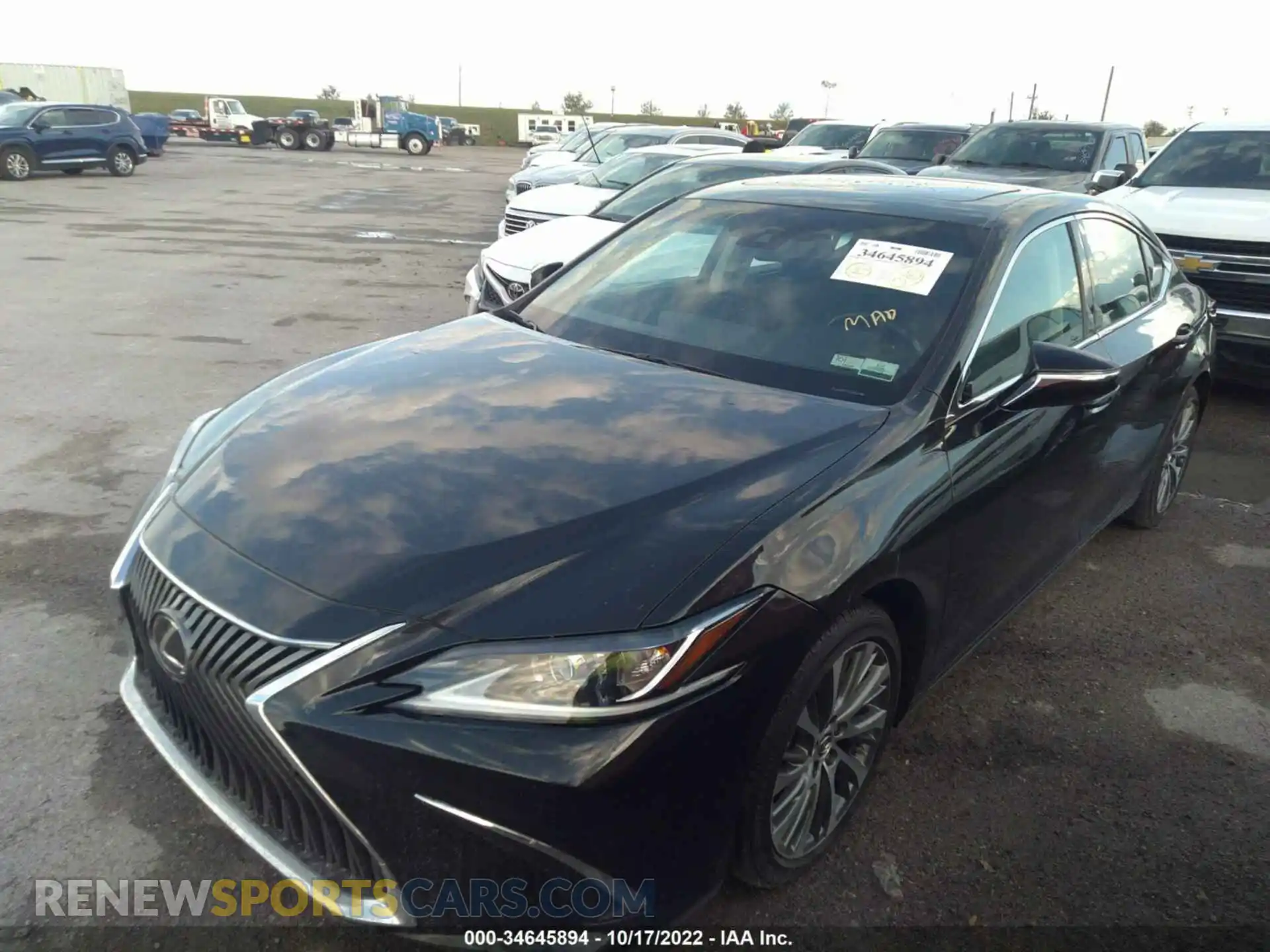 2 Photograph of a damaged car 58ABZ1B16KU039606 LEXUS ES 2019