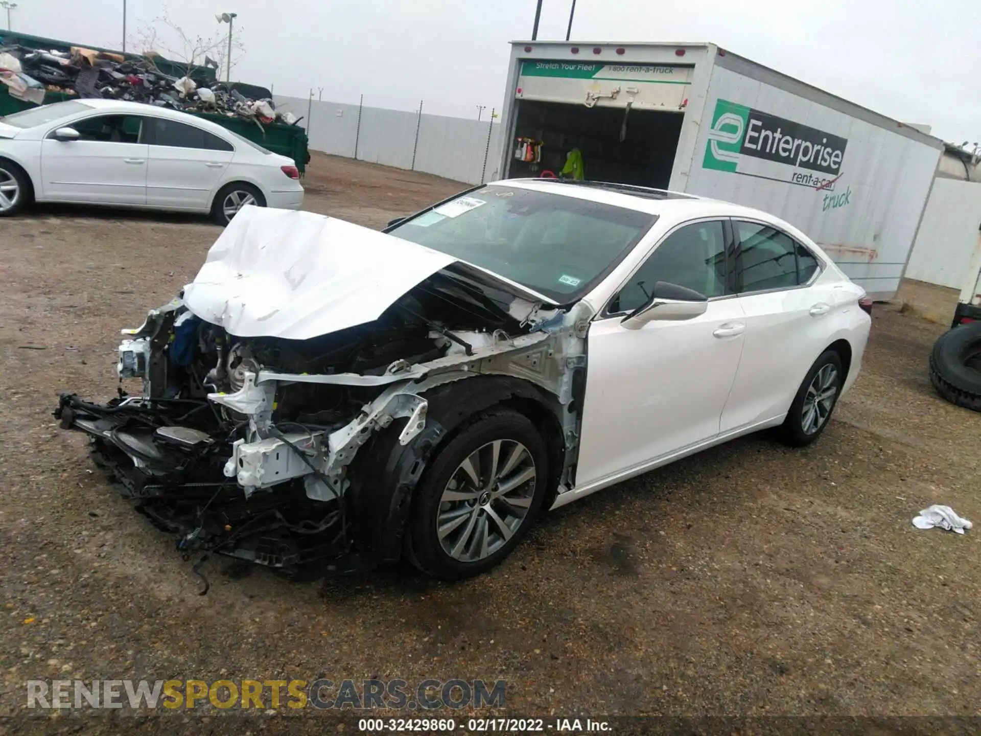 2 Photograph of a damaged car 58ABZ1B17KU014679 LEXUS ES 2019
