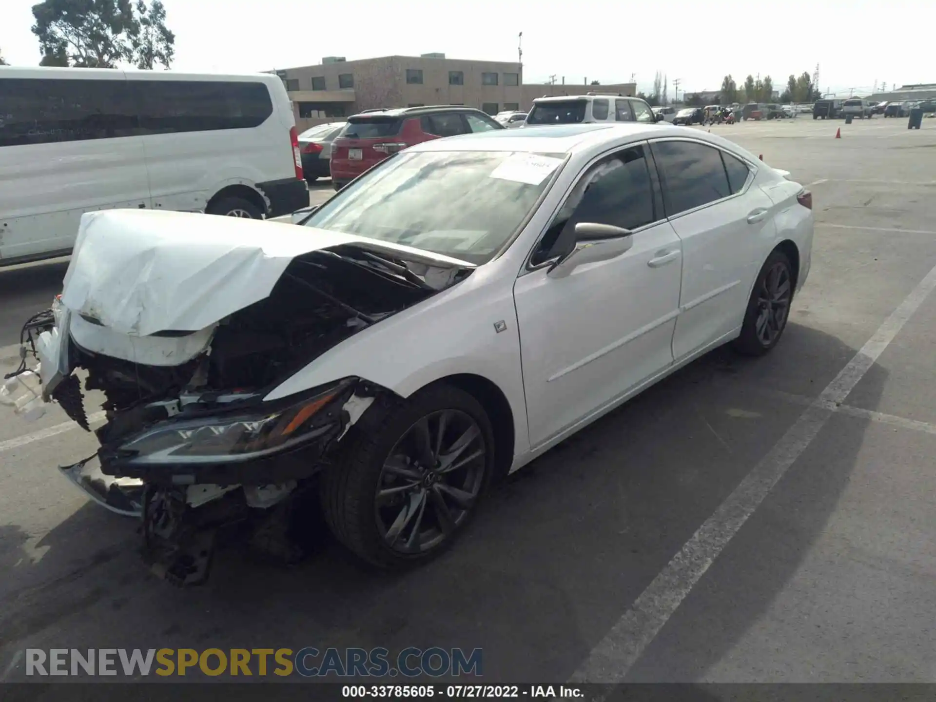 2 Photograph of a damaged car 58ABZ1B18KU014285 LEXUS ES 2019
