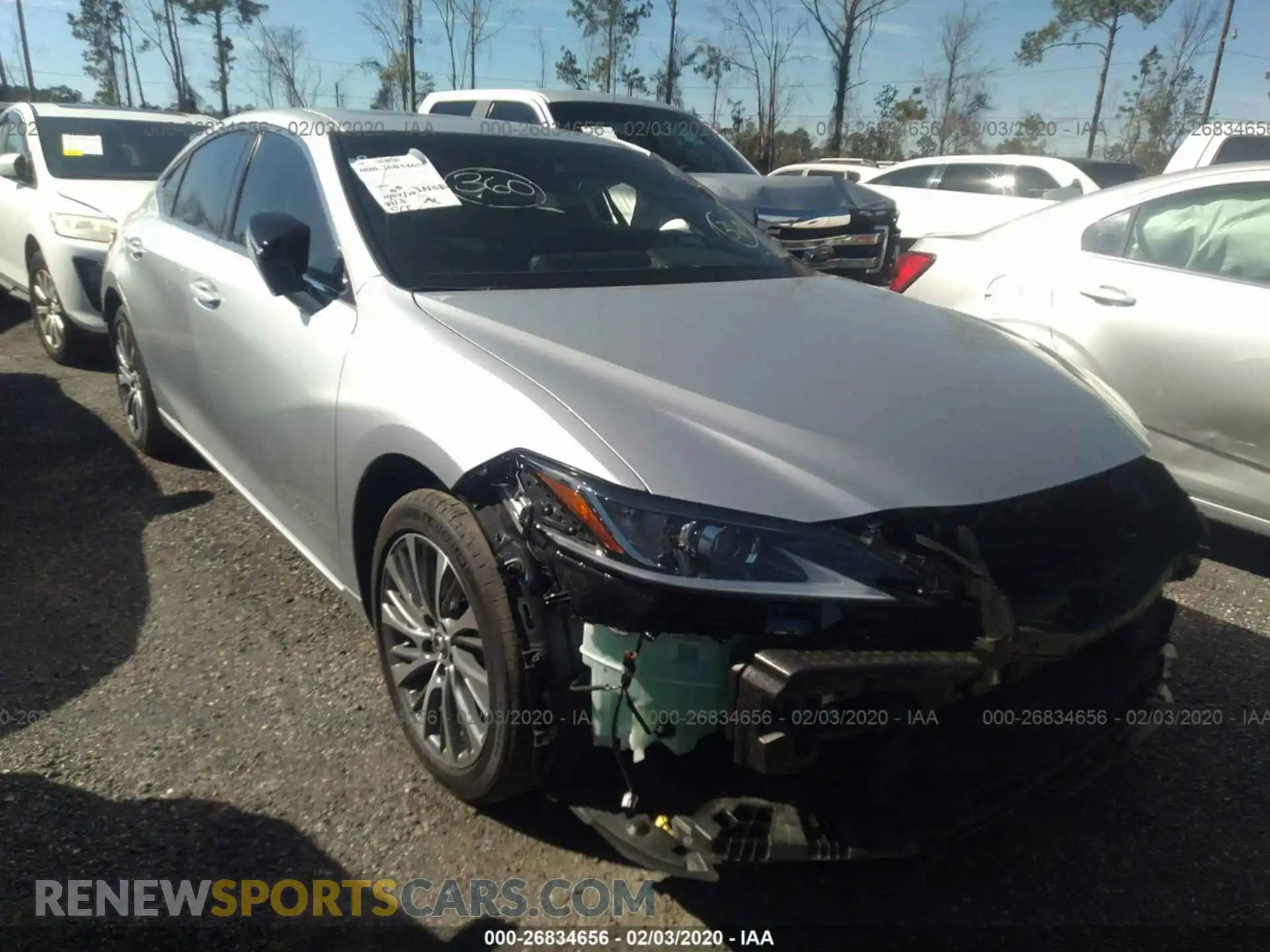 1 Photograph of a damaged car 58ABZ1B19KU022301 LEXUS ES 2019