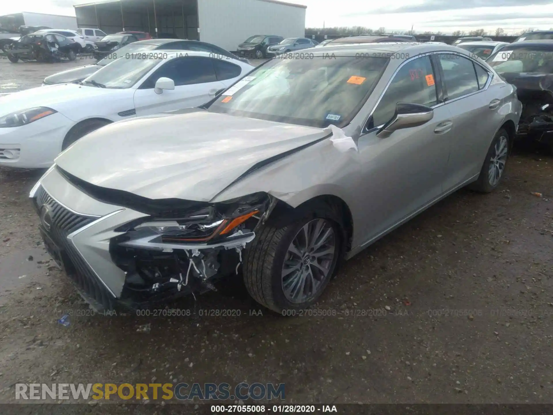 2 Photograph of a damaged car 58ABZ1B1XKU027149 LEXUS ES 2019