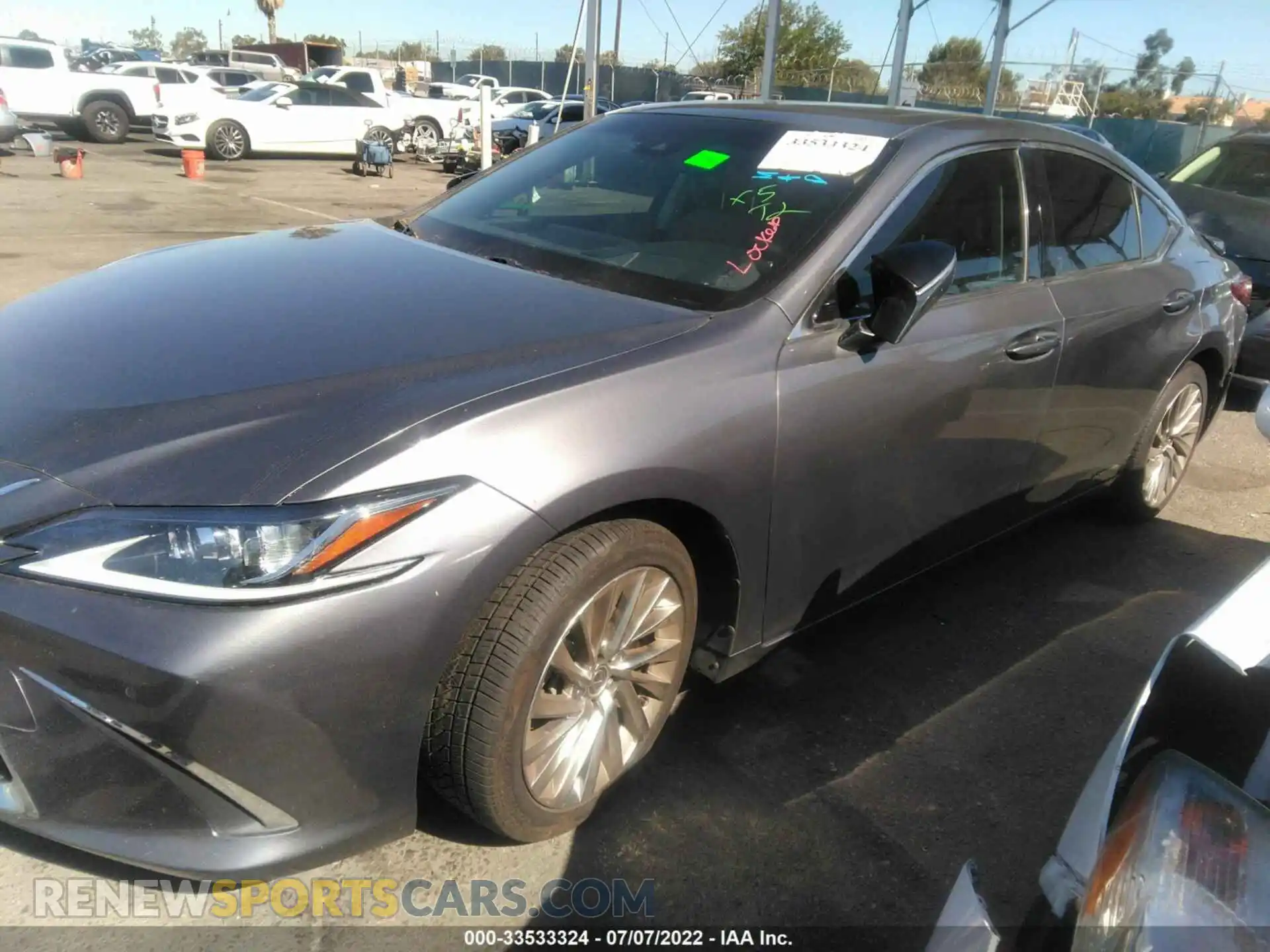 2 Photograph of a damaged car JTHB21B16K2038370 LEXUS ES 2019