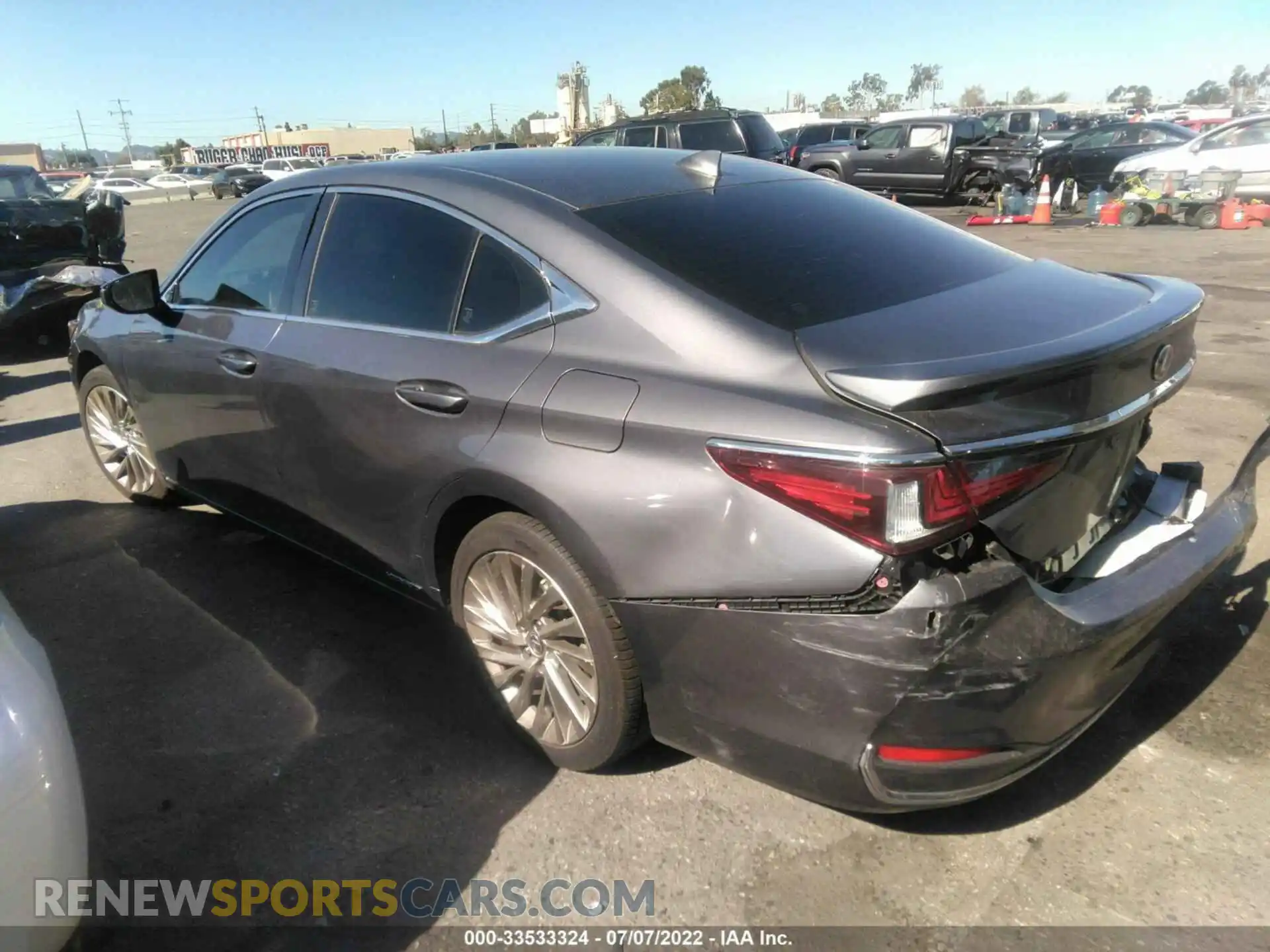 3 Photograph of a damaged car JTHB21B16K2038370 LEXUS ES 2019