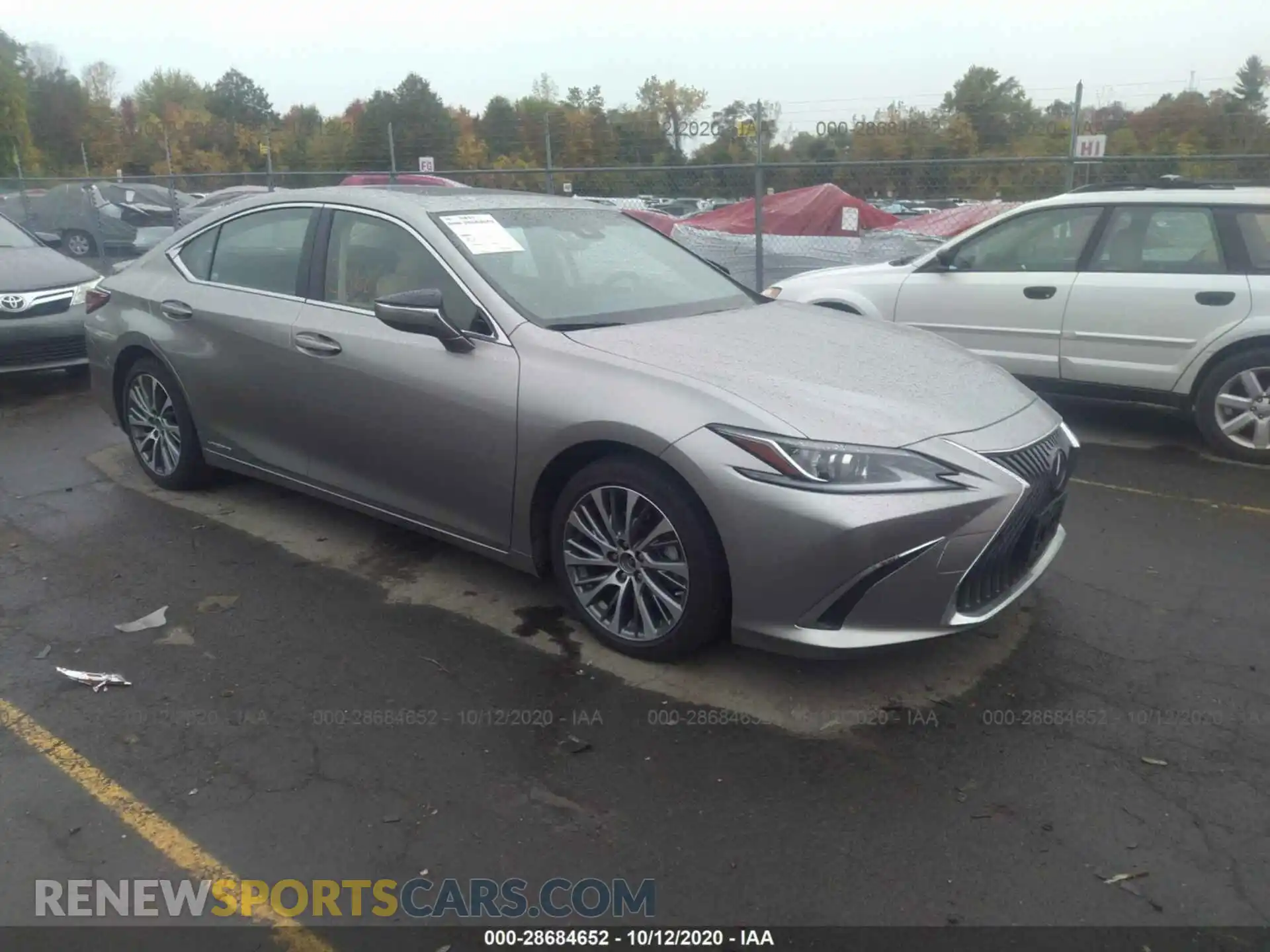 1 Photograph of a damaged car JTHB21B18K2042629 LEXUS ES 2019