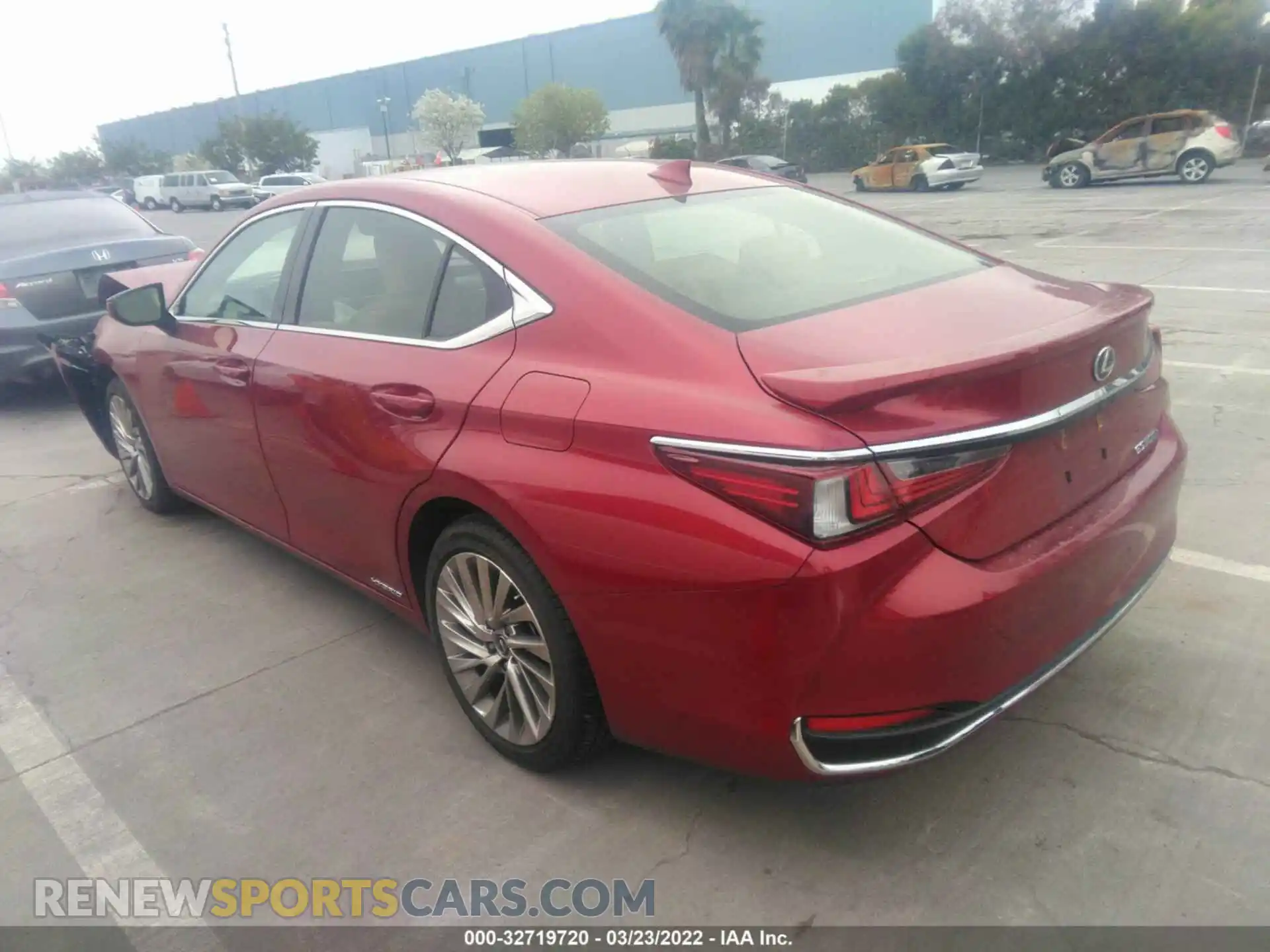 3 Photograph of a damaged car JTHB21B19K2025757 LEXUS ES 2019