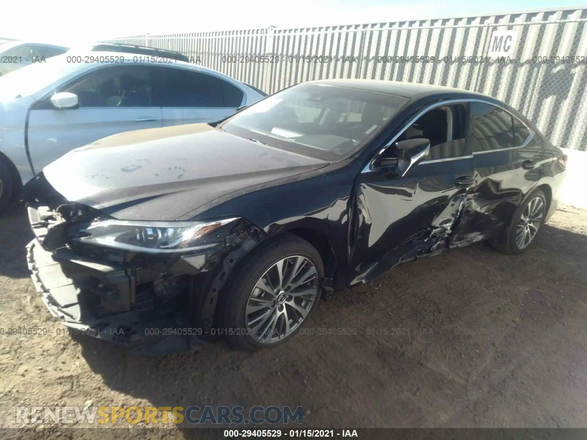 2 Photograph of a damaged car JTHBZ1B12K2005040 LEXUS ES 2019