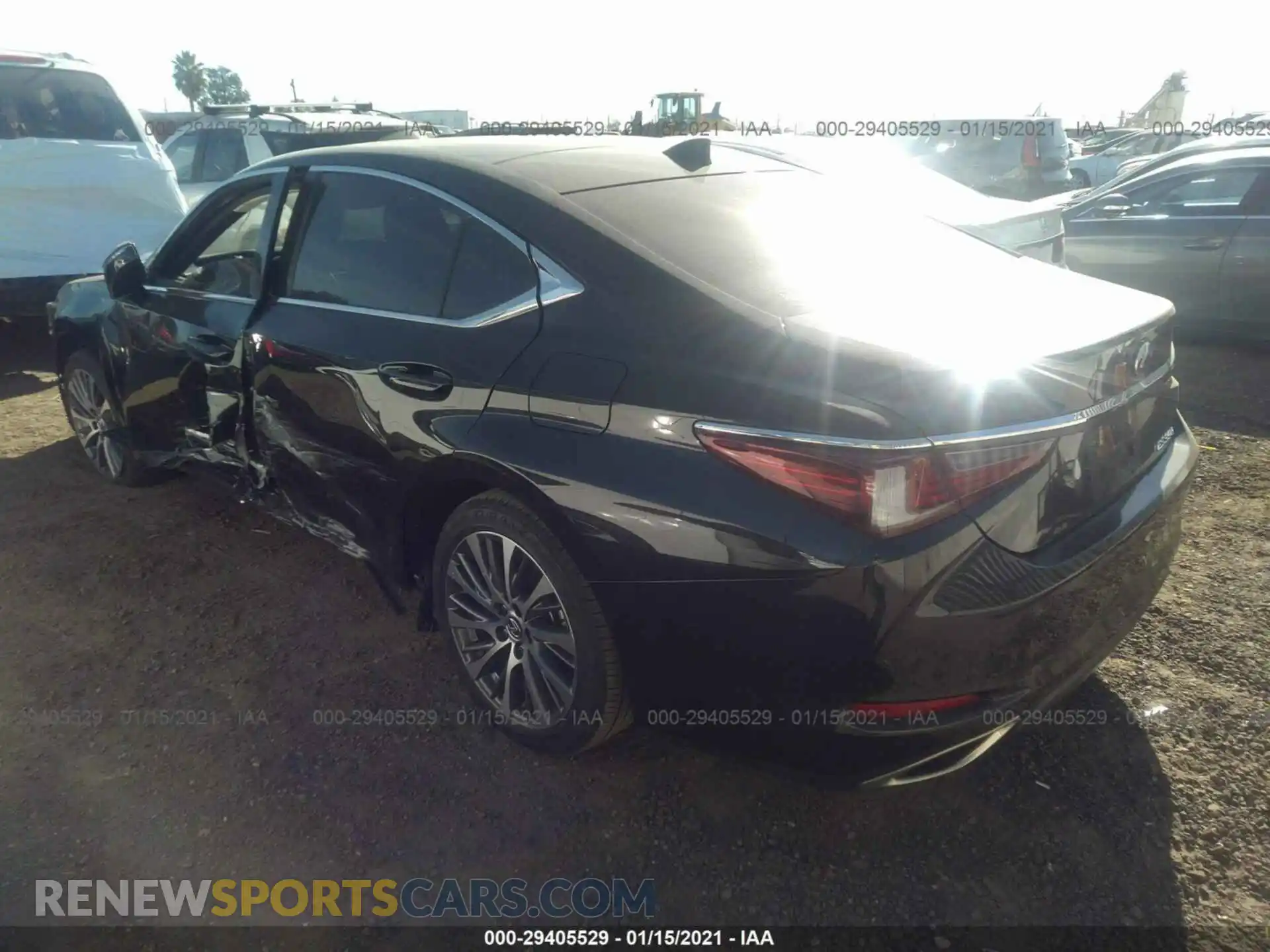 3 Photograph of a damaged car JTHBZ1B12K2005040 LEXUS ES 2019