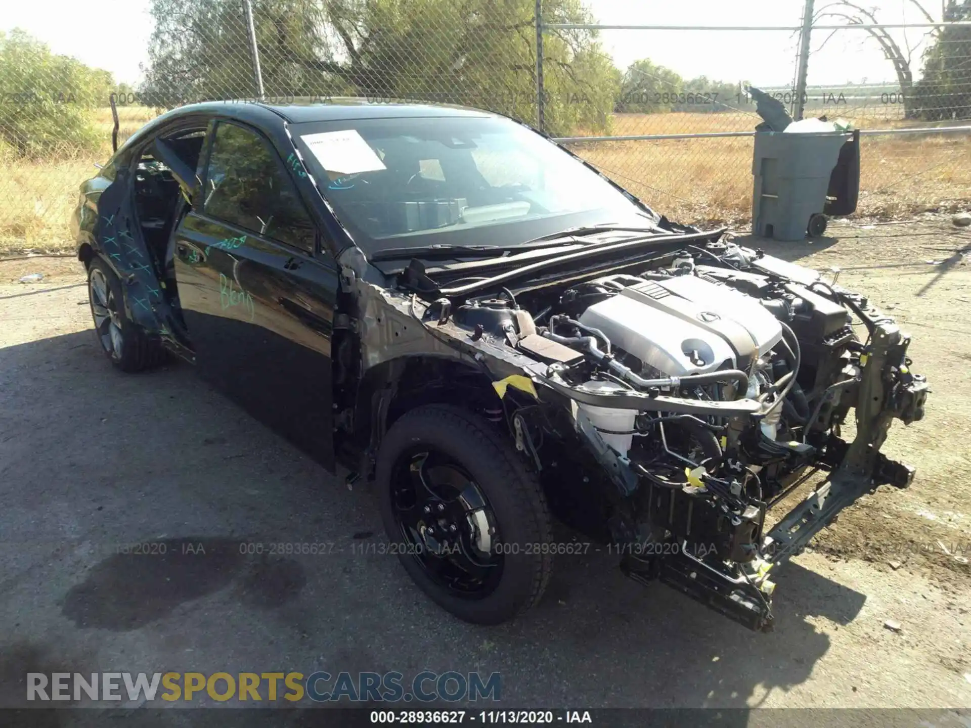 1 Photograph of a damaged car 58AGZ1B19LU080996 LEXUS ES 2020
