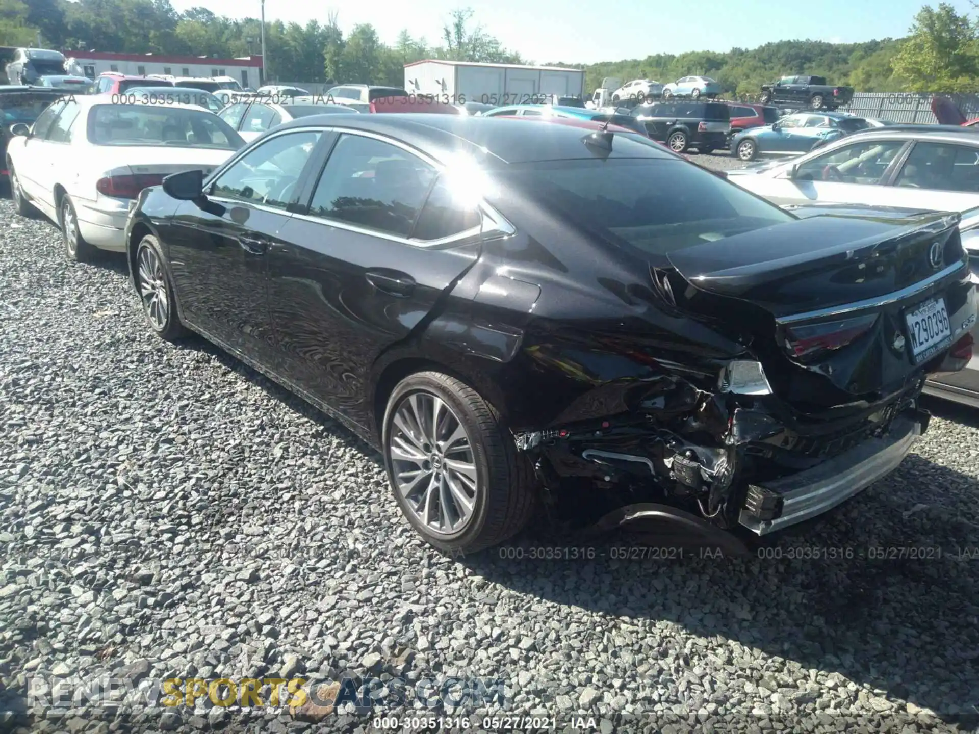3 Photograph of a damaged car 58AD11D14MU005843 LEXUS ES 2021